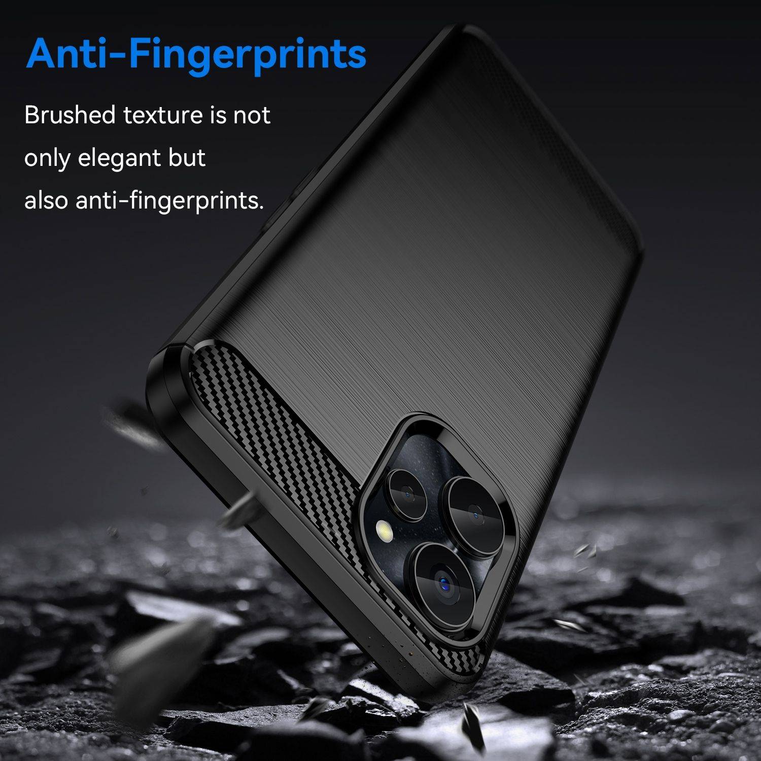 Hülle kompatibel mit realme 10s Kunststoff Soft Handyhülle - Handy Case Schwarz