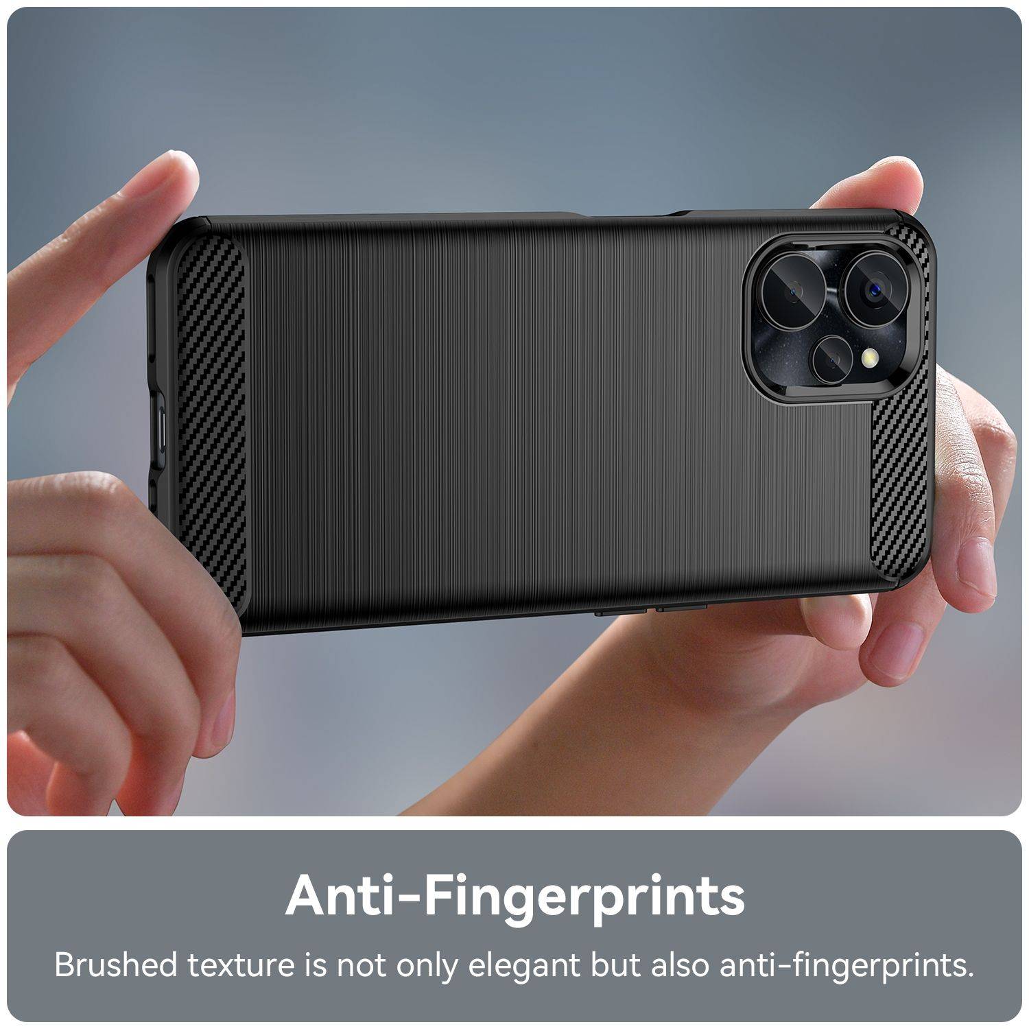 Hülle kompatibel mit realme 10s Kunststoff Soft Handyhülle - Handy Case Schwarz