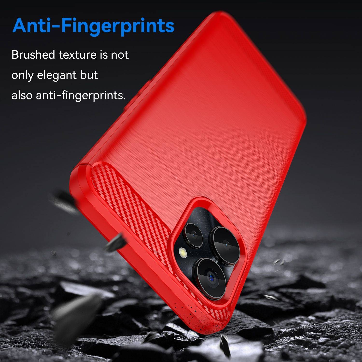 Hülle kompatibel mit realme 10s Kunststoff Soft Handyhülle - Handy Case Rot