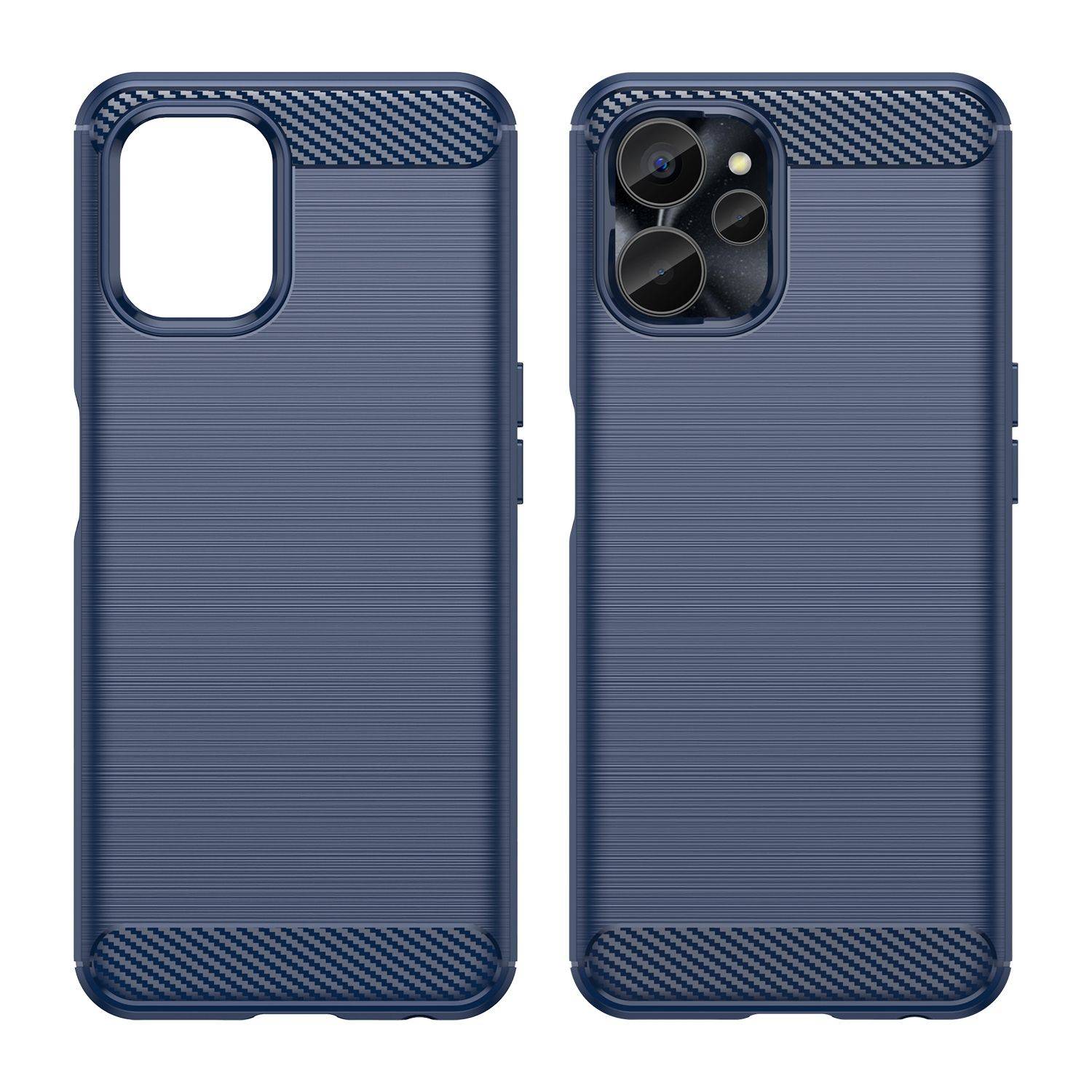 Hülle kompatibel mit realme 10s Kunststoff Soft Handyhülle - Handy Case Blau