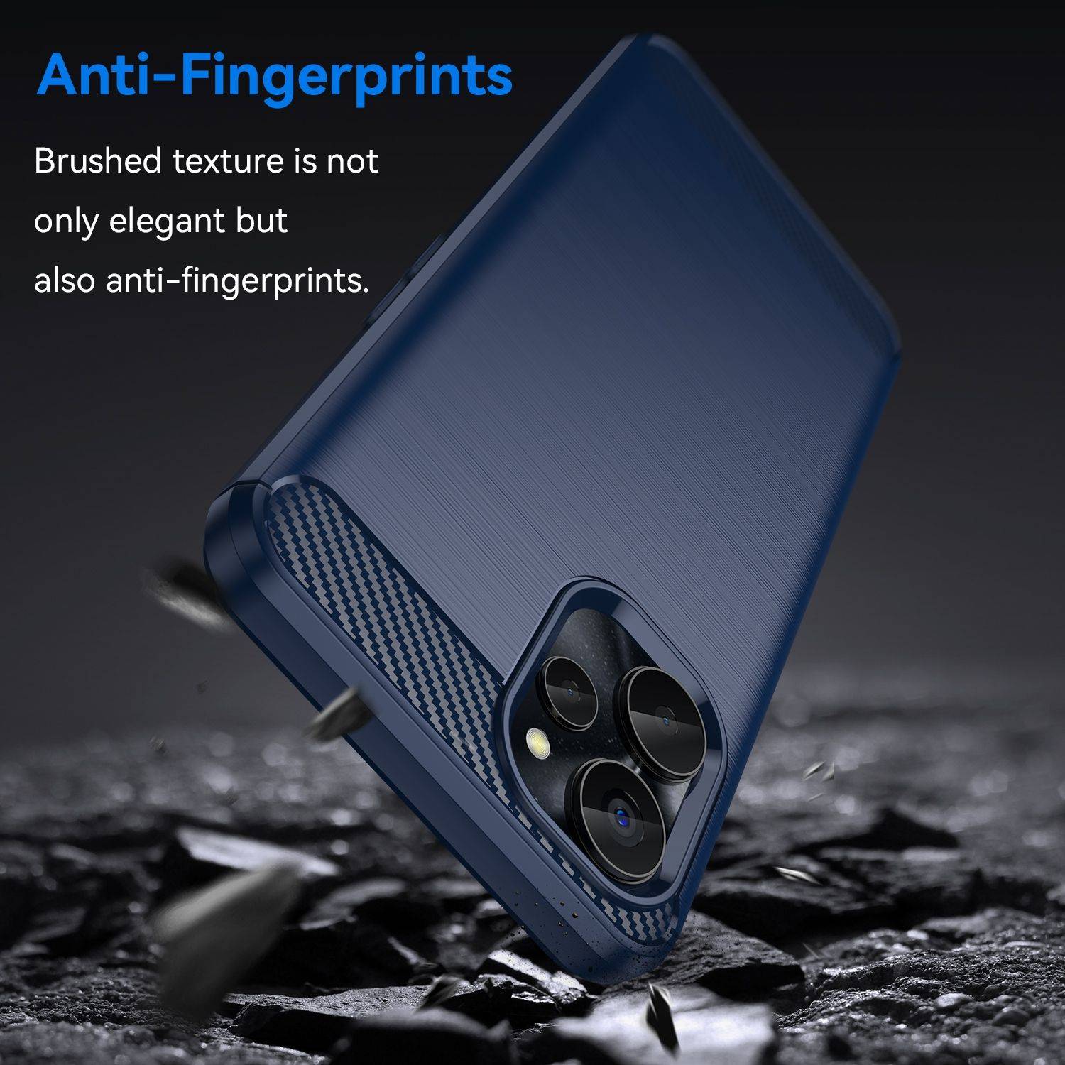 Hülle kompatibel mit realme 10s Kunststoff Soft Handyhülle - Handy Case Blau