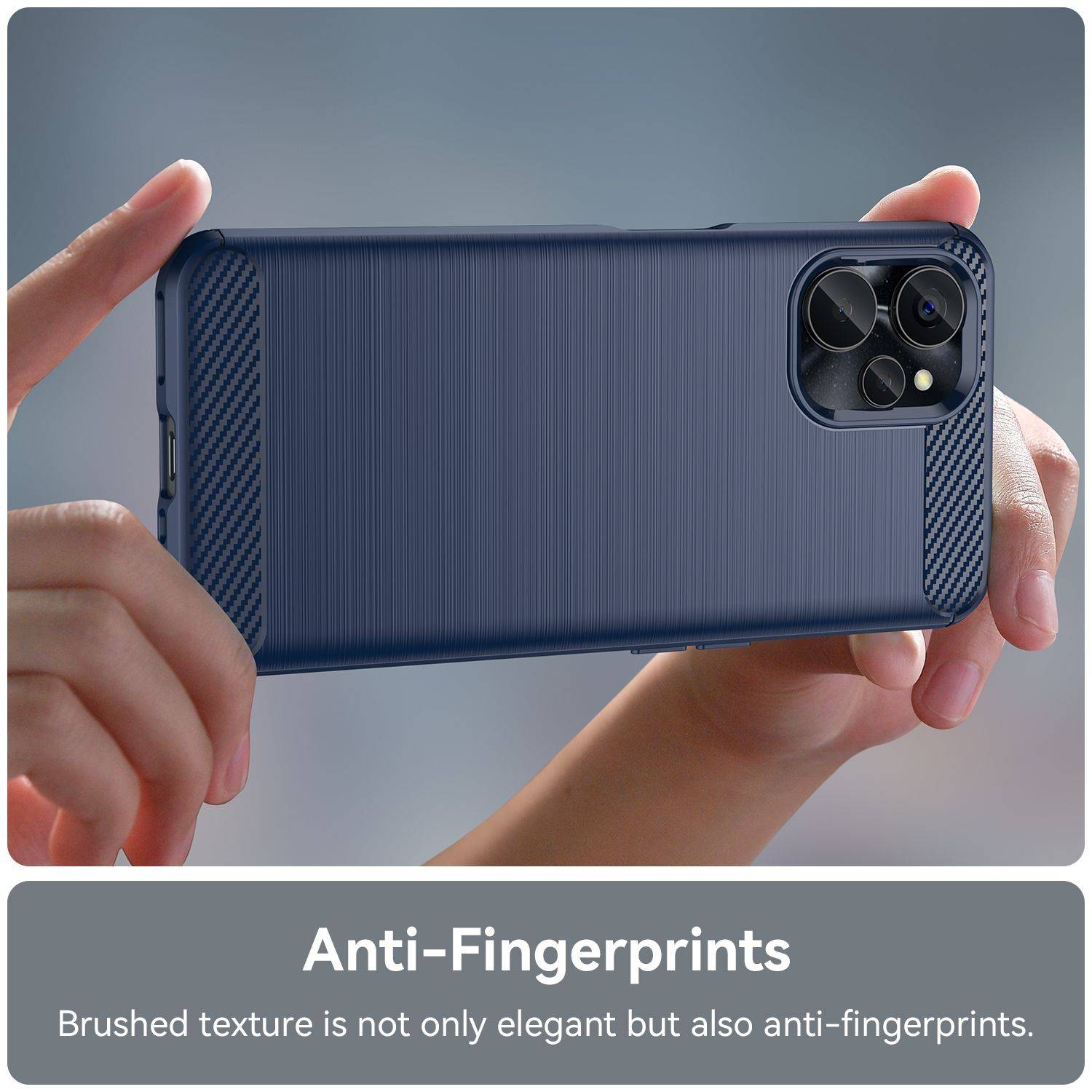 Hülle kompatibel mit realme 10s Kunststoff Soft Handyhülle - Handy Case Blau