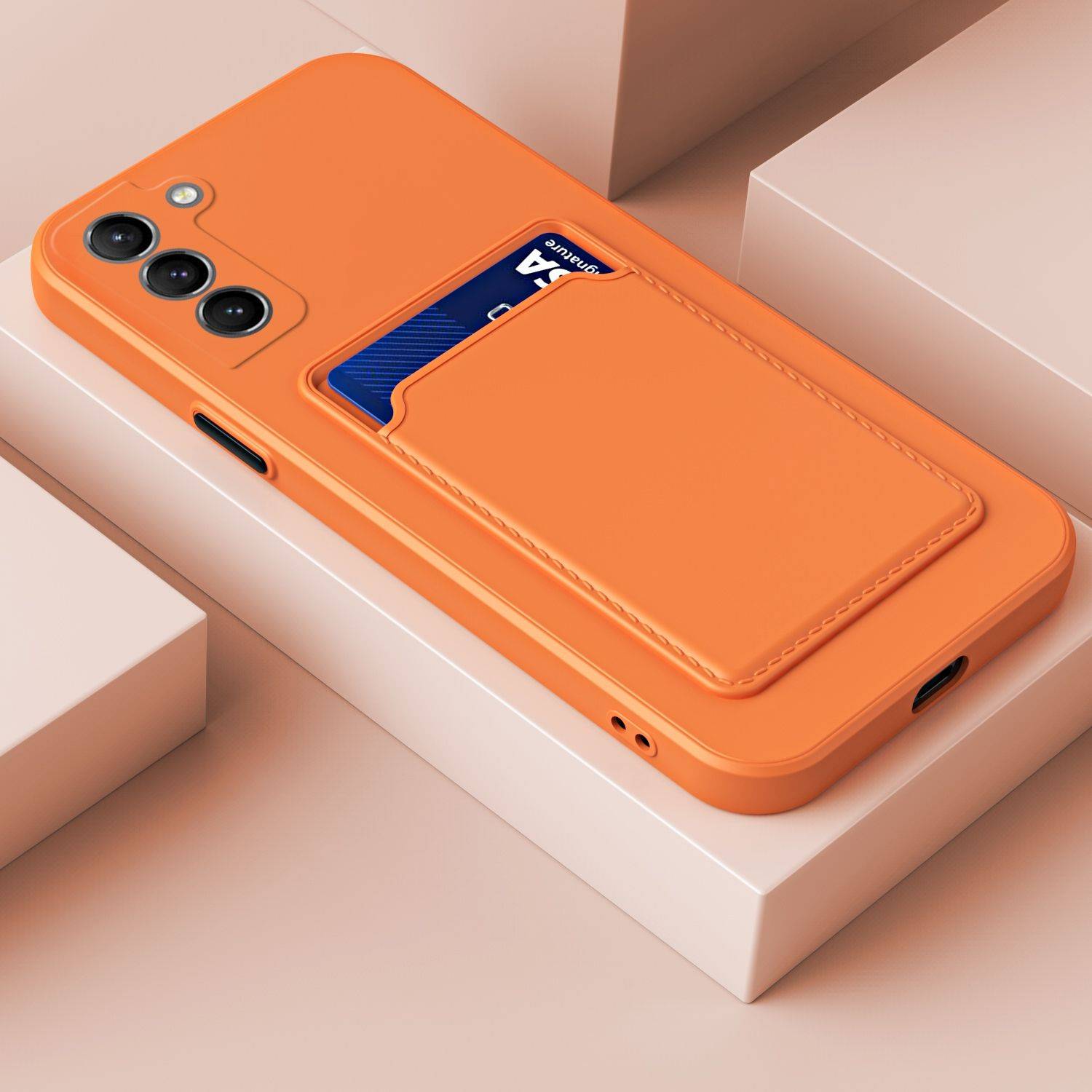 Hülle kompatibel mit Samsung Galaxy S23 Plus Kunststoff Soft Handyhülle - Handy Case Orange