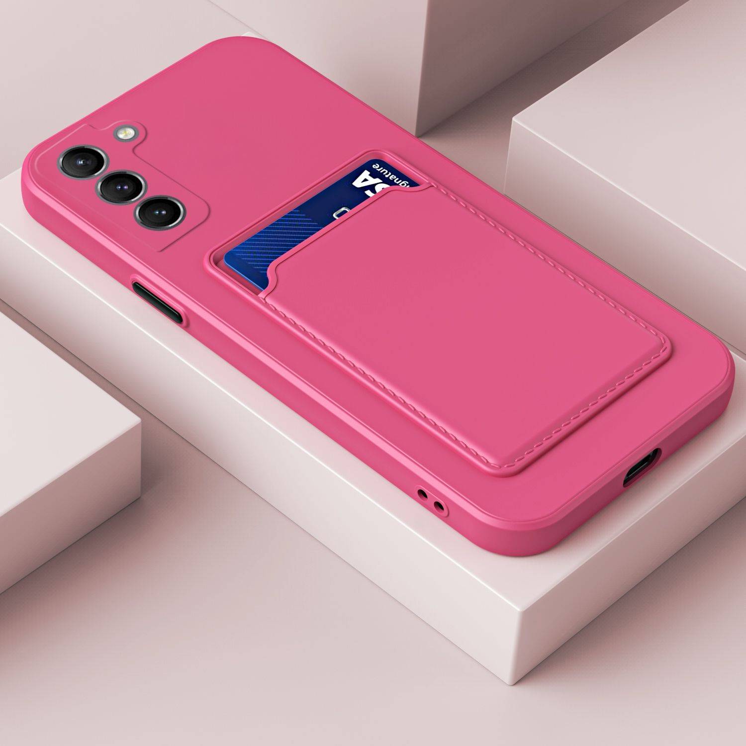 Hülle kompatibel mit Samsung Galaxy S23 Plus Kunststoff Soft Handyhülle - Handy Case Magenta