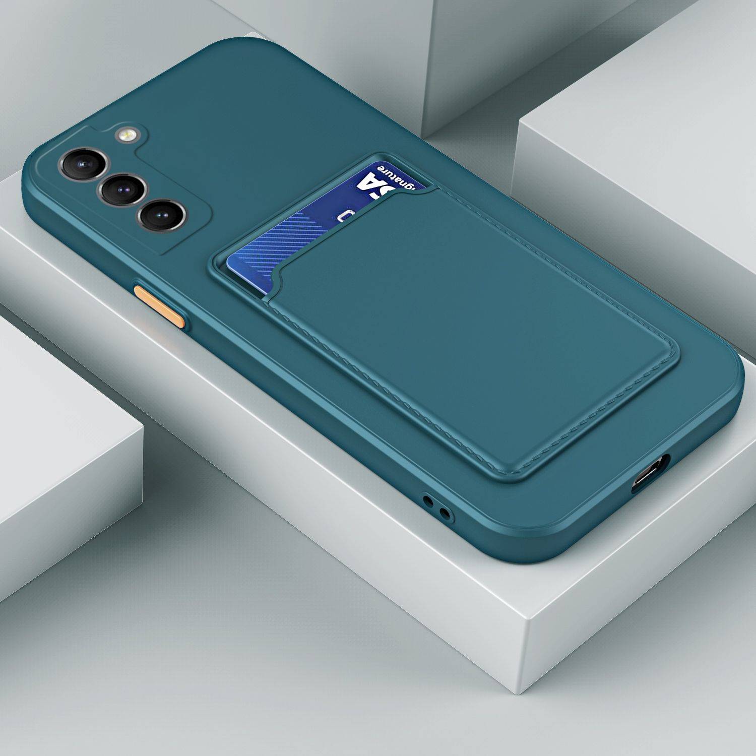 Hülle kompatibel mit Samsung Galaxy S23 Plus Kunststoff Soft Handyhülle - Handy Case Dunkelgrün