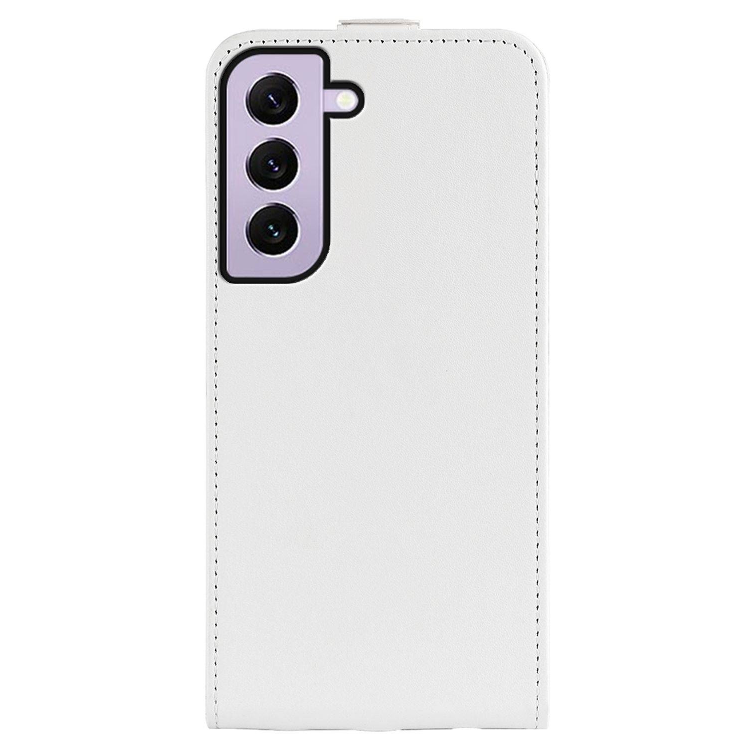 Hülle kompatibel mit Samsung Galaxy S23 Kunstleder Handyhülle - Handy Case Weiß
