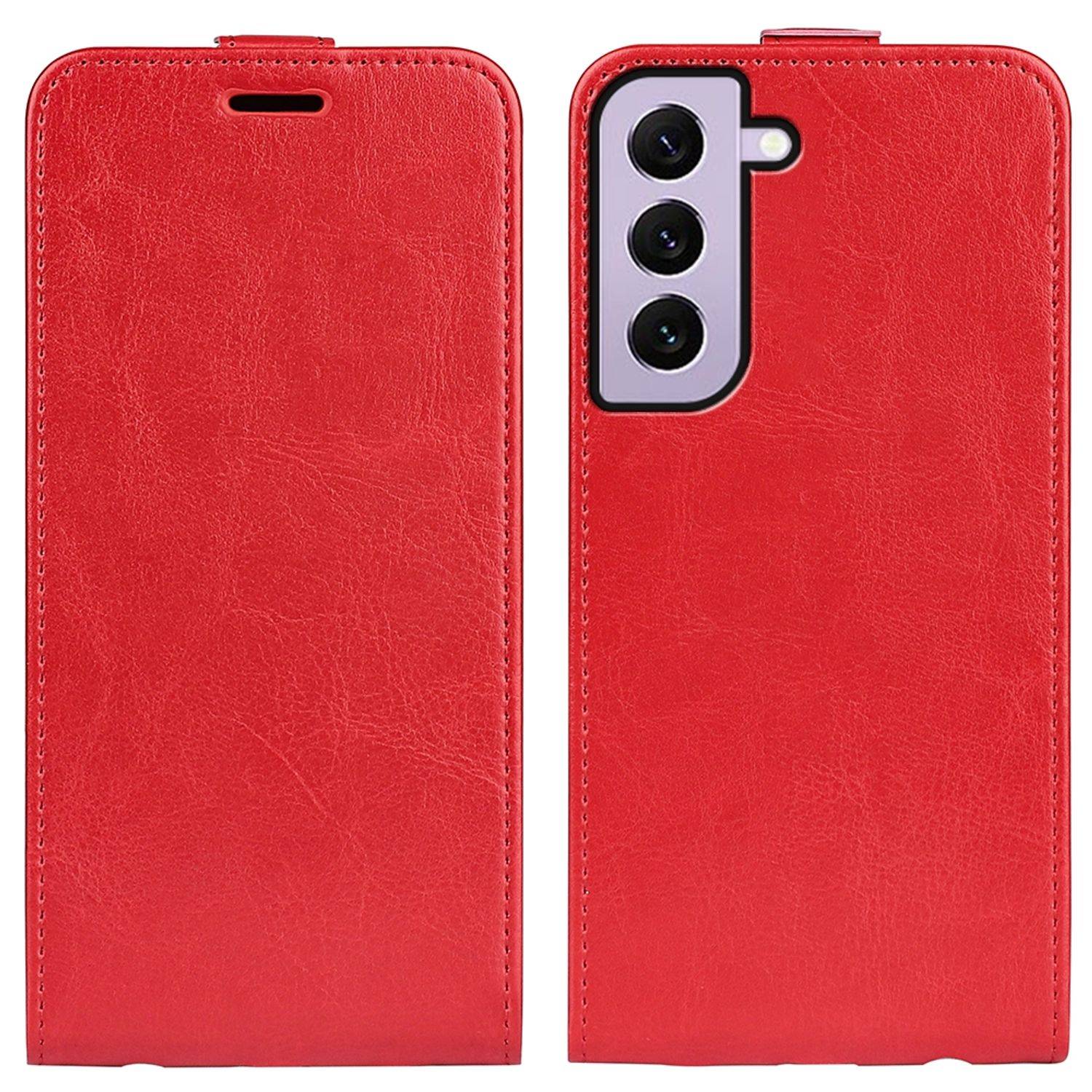 Hülle kompatibel mit Samsung Galaxy S23 Kunstleder Handyhülle - Handy Case Rot