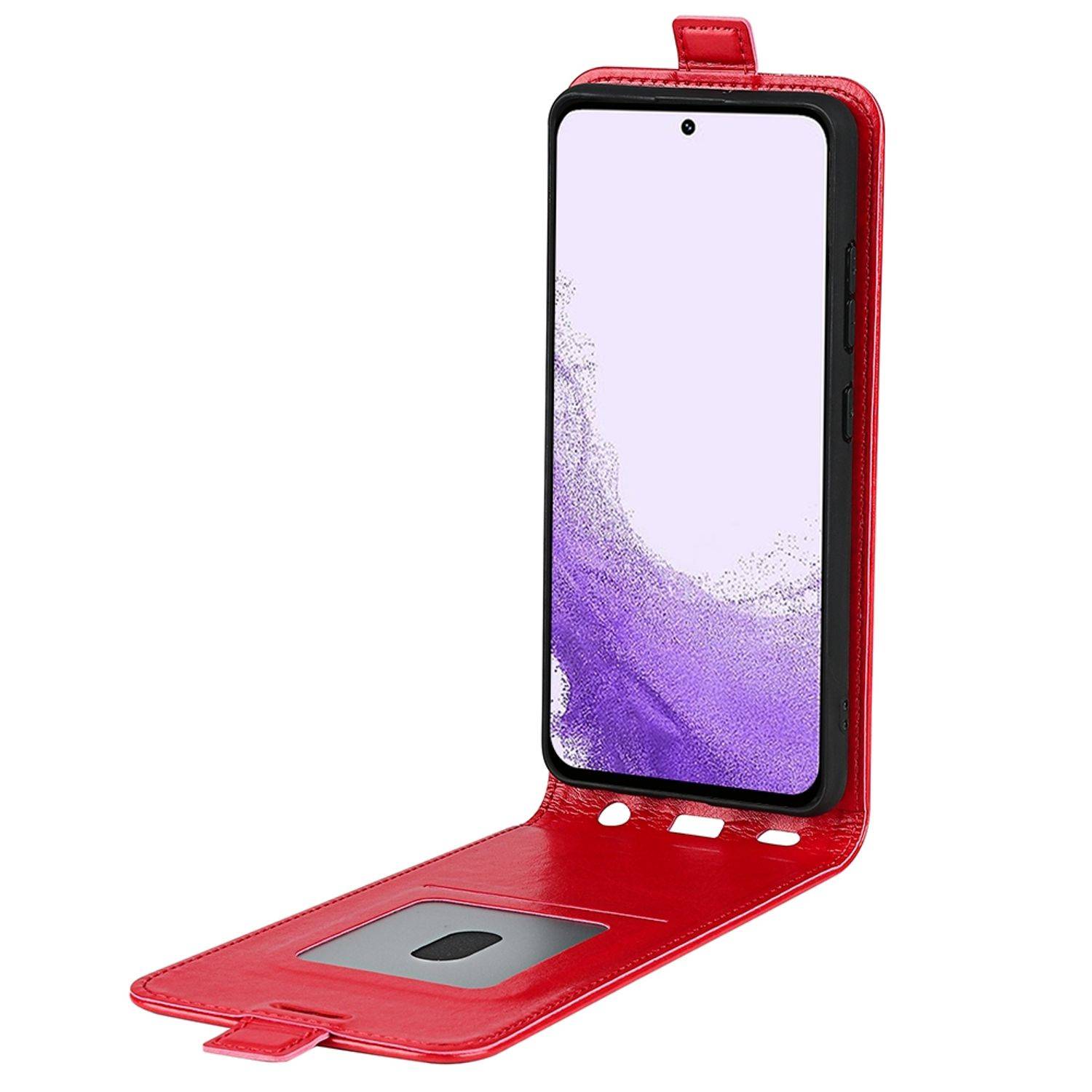 Hülle kompatibel mit Samsung Galaxy S23 Kunstleder Handyhülle - Handy Case Rot