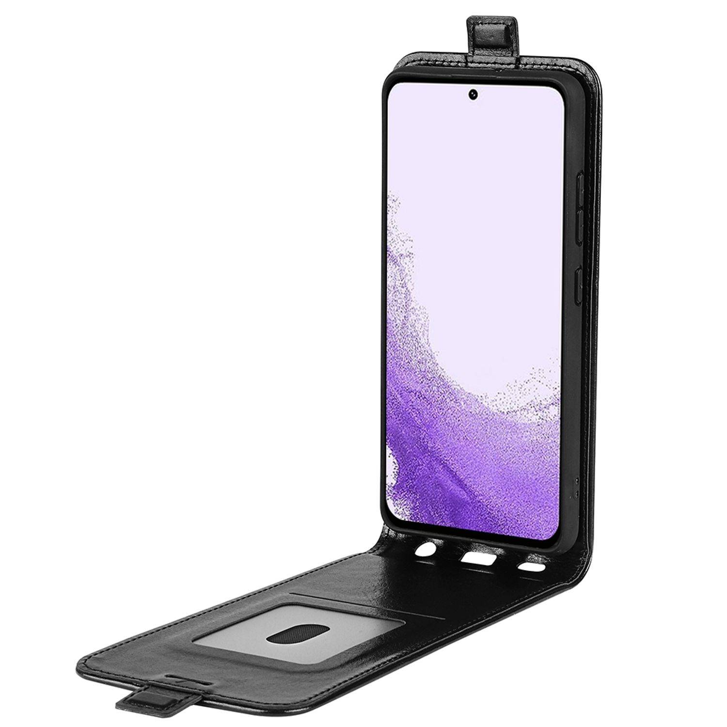 Hülle kompatibel mit Samsung Galaxy S23 Kunstleder Handyhülle - Handy Case Schwarz