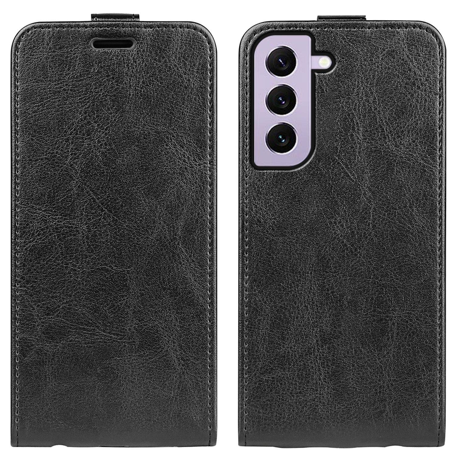 Hülle kompatibel mit Samsung Galaxy S23 Kunstleder Handyhülle - Handy Case Schwarz