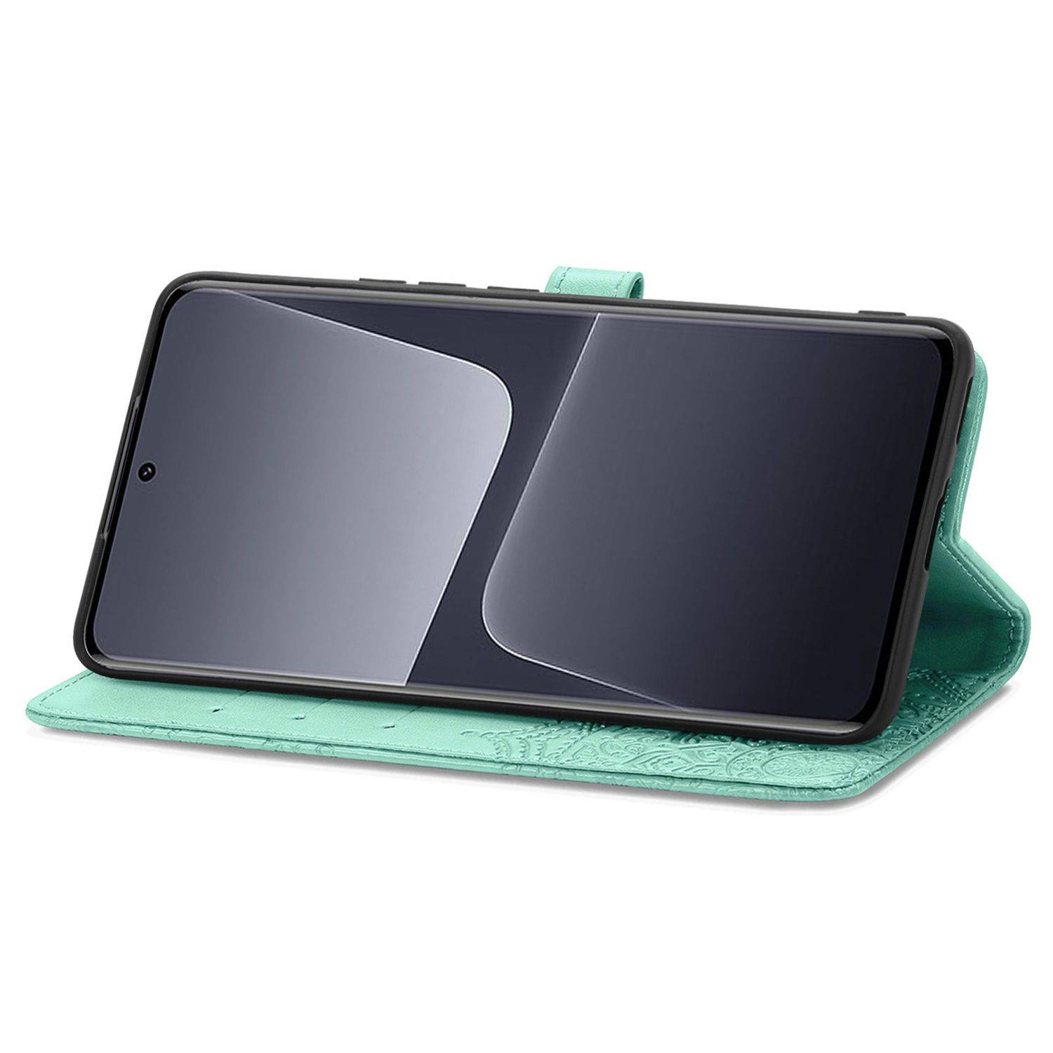Hülle kompatibel mit Xiaomi 13 Kunstleder Handyhülle - Handy Case Grün