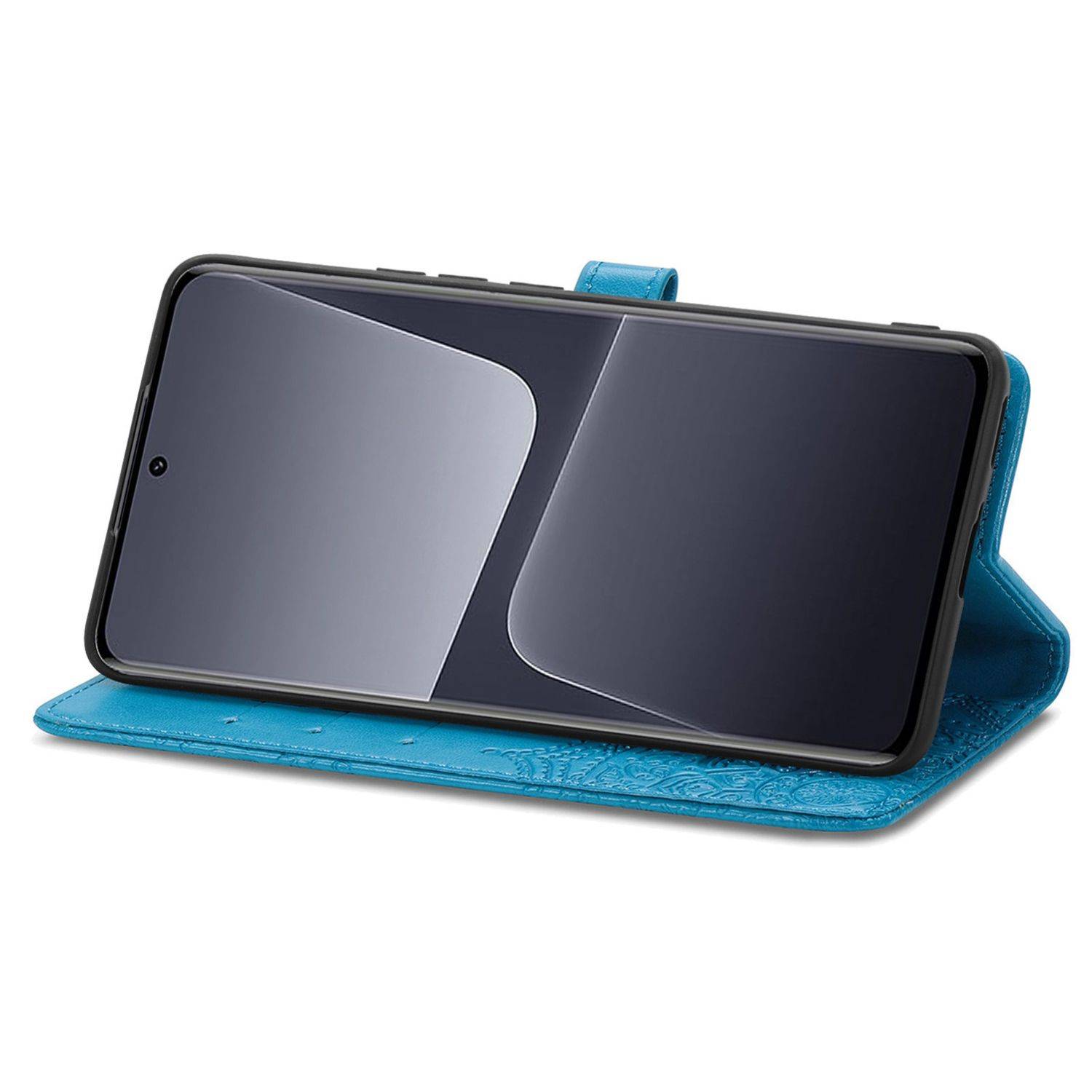 Hülle kompatibel mit Xiaomi 13 Pro Kunstleder Handyhülle - Handy Case Blau