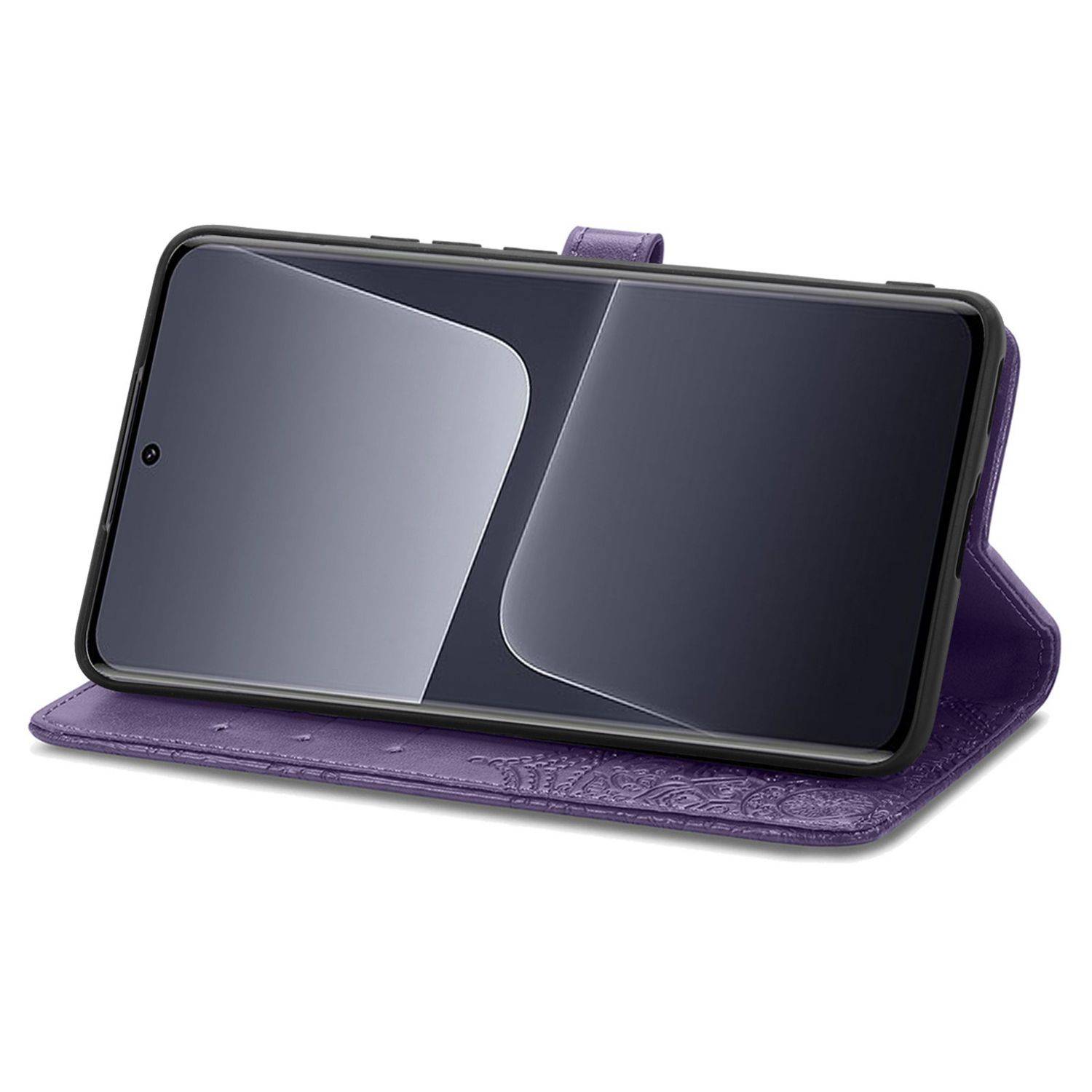 Hülle kompatibel mit Xiaomi 13 Pro Kunstleder Handyhülle - Handy Case Violett