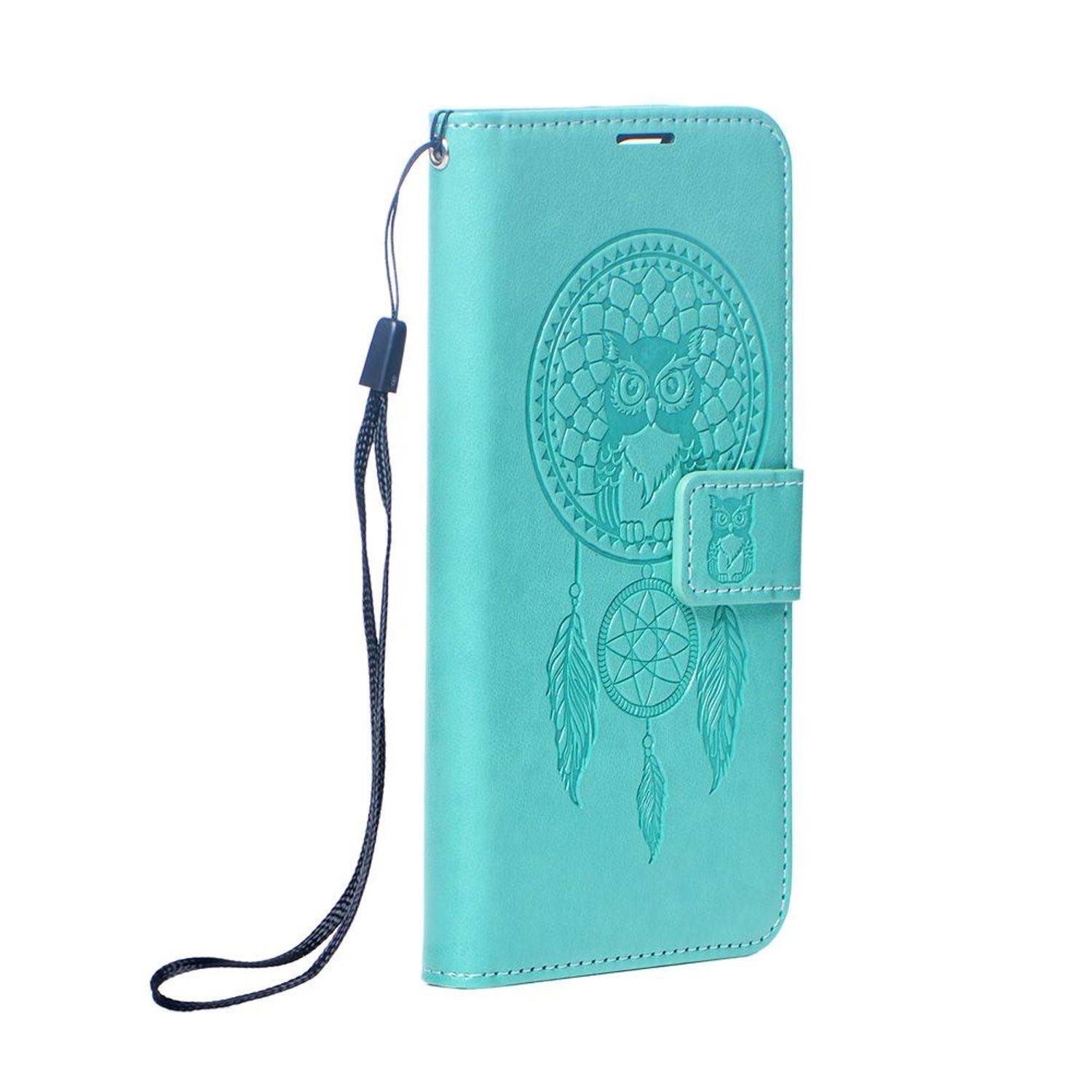 Hülle kompatibel mit Samsung Galaxy S23 Plus Kunstleder Handyhülle - Handy Case Traumfänger Grün