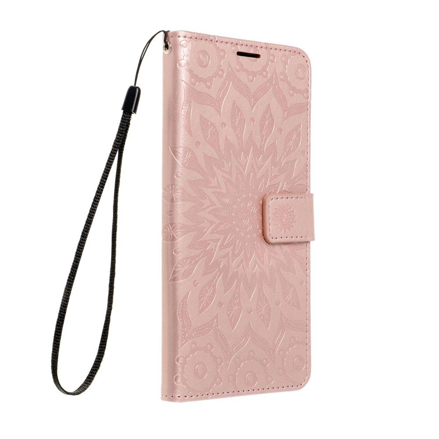 Hülle kompatibel mit Samsung Galaxy S23 Ultra Kunstleder Handyhülle - Handy Case Mandala Rose Gold