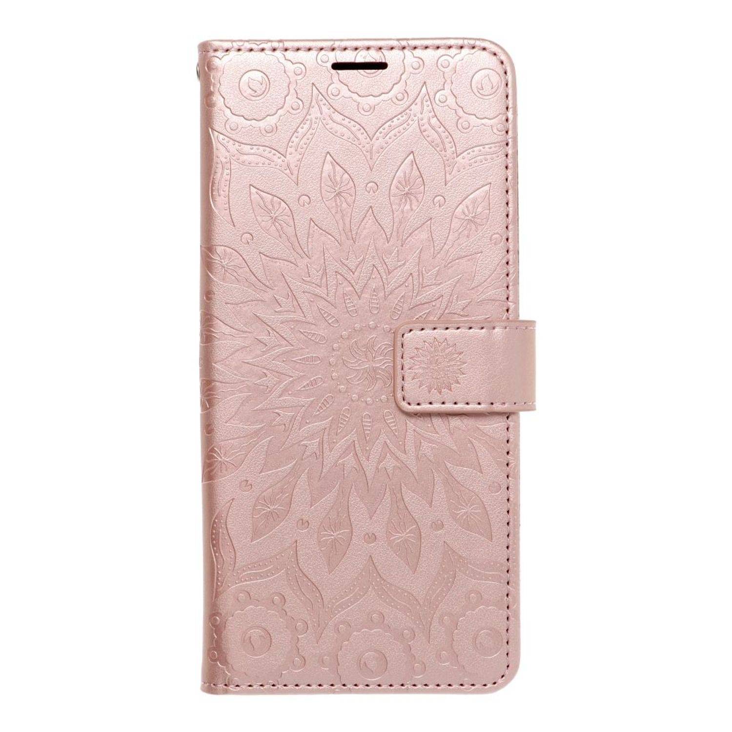 Hülle kompatibel mit Samsung Galaxy S23 Ultra Kunstleder Handyhülle - Handy Case Mandala Rose Gold