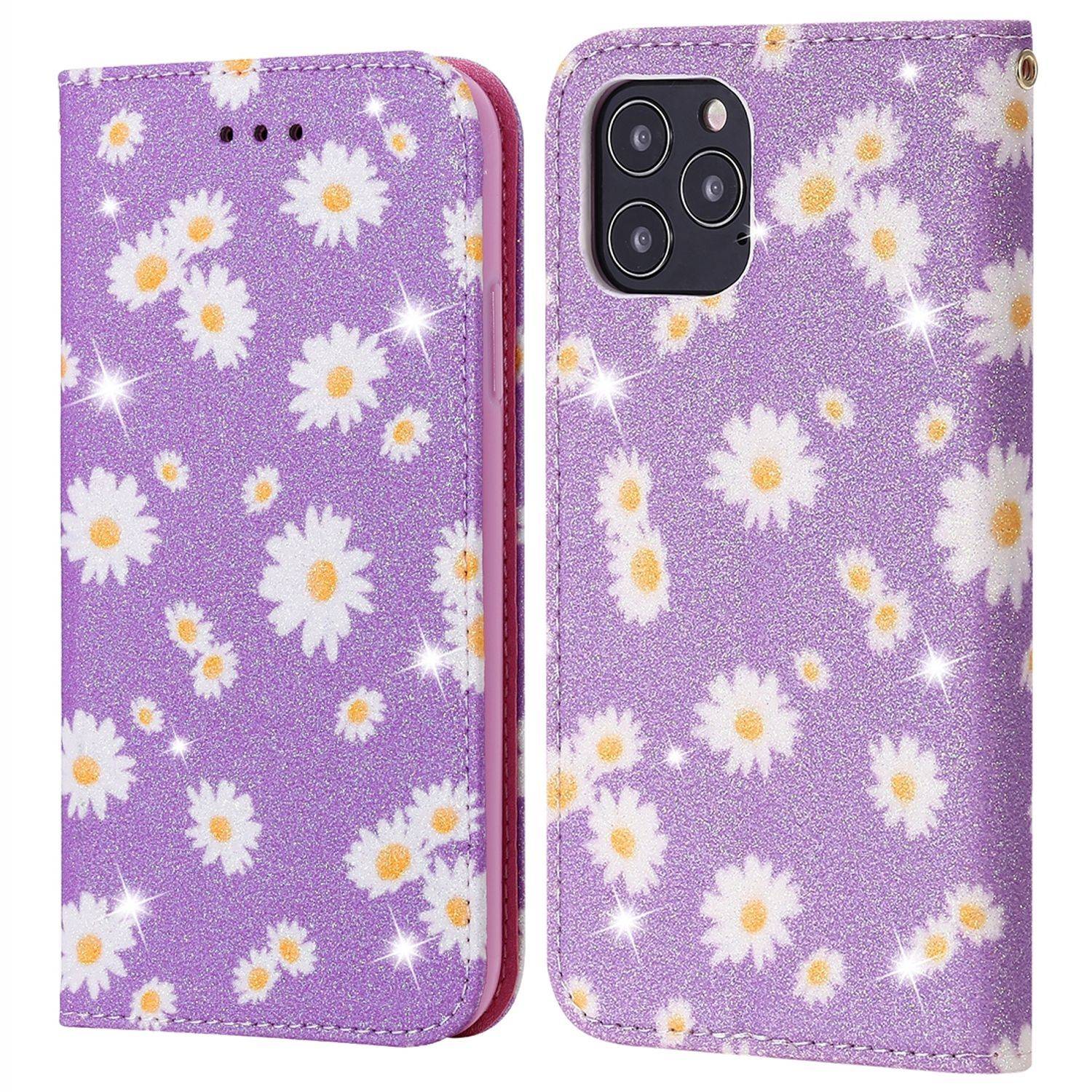 Hülle kompatibel mit Apple iPhone 12 / 12 Pro Kunstleder Handyhülle - Handy Case Violett