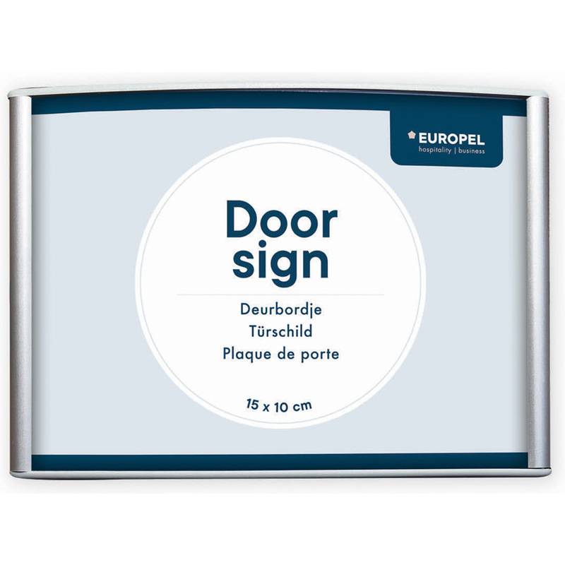 EUROPEL Türschild, 150 x 100 mm, silber