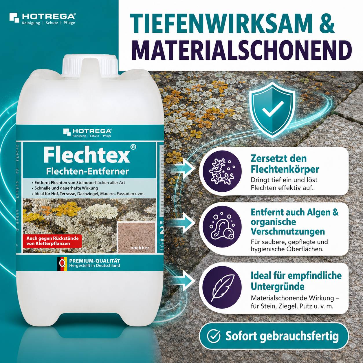 HOTREGA Flechtex Flechtenentferner 2 L