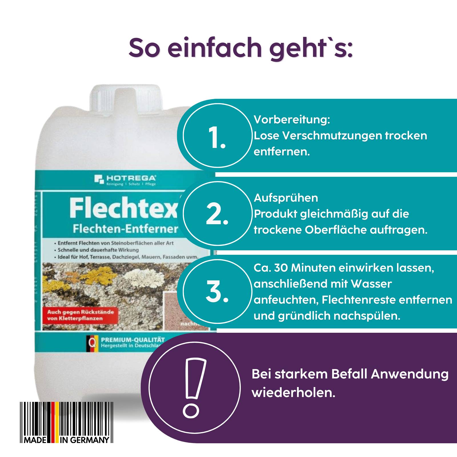 HOTREGA Flechtex Flechtenentferner 2 L