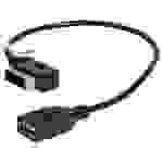 vhbw KFZ Audio Kabel kompatibel mit VW Touareg, Touran - USB-Adapter, Schwarz