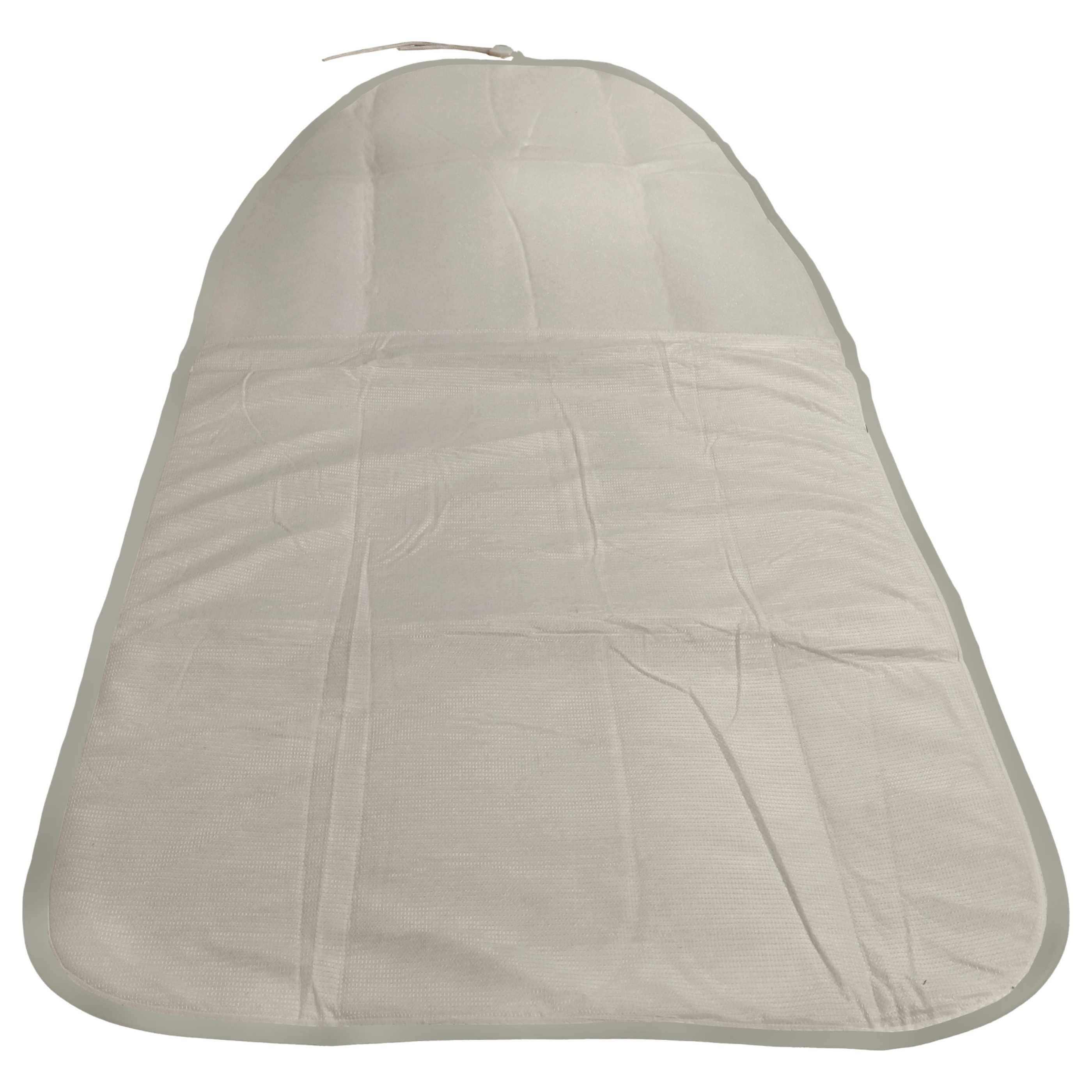 vhbw Bügeltischbezug kompatibel mit Kärcher SC 6.800 C, SC 6.800 CB, SI 4 Iron Kit Bügelbrett, Aktiv-Bügeltisch - Bügelbrettbezug Gelb Weiß