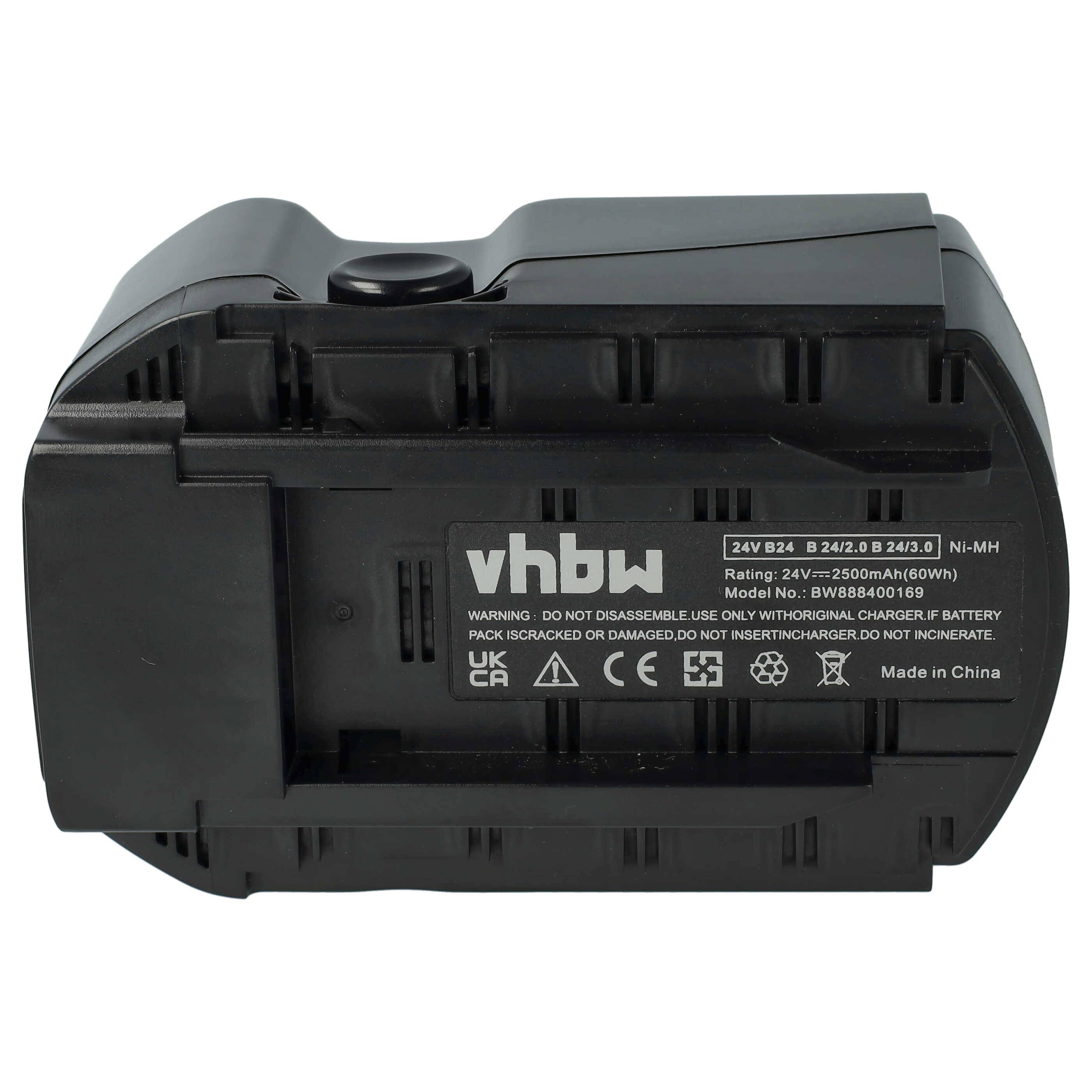 vhbw Akku Ersatz für Hilti B24 für Elektrowerkzeug (2500 mAh, NiMH, 24 V)