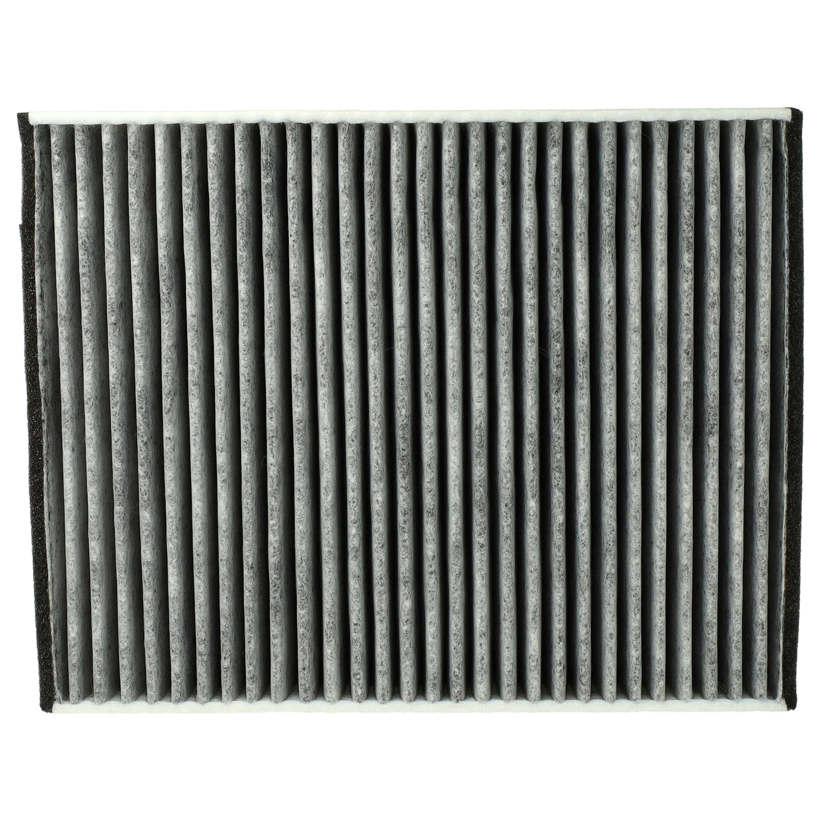 vhbw Innenraumfilter kompatibel mit Ford Tourneo 09/2013-... Connect V408 75-150 PS PKW - Mit Aktivkohle