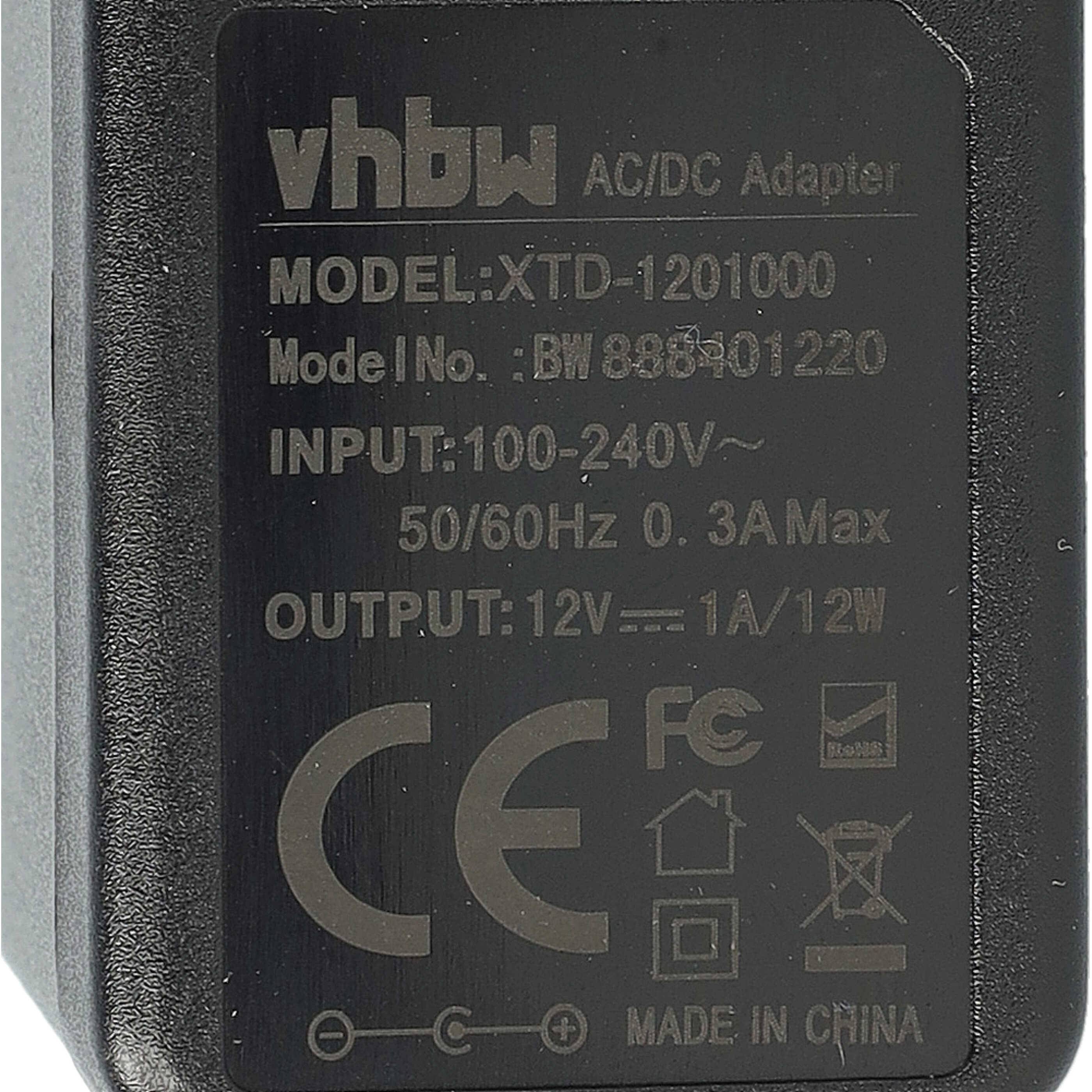 vhbw Netzteil kompatibel mit iRobot Braava 390T, 380, 380T, 390 Saugroboter - 200 cm