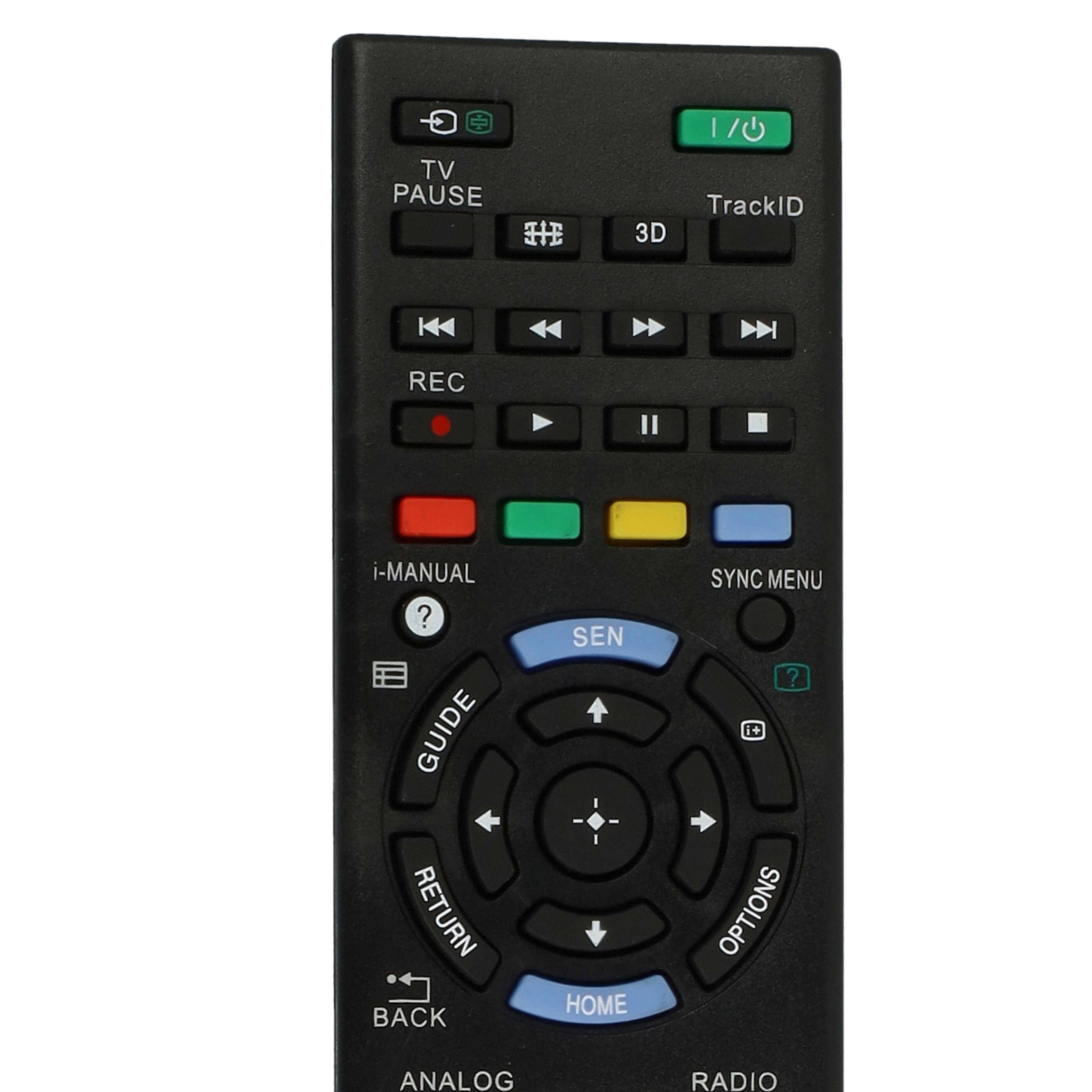 vhbw Fernbedienung kompatibel mit Sony KDF-50E2010, KDF-50E2000, KD-43X8301C, KDL-19BX200, KDL-15G2000 Fernseher, TV - Ersatzfernbedienung