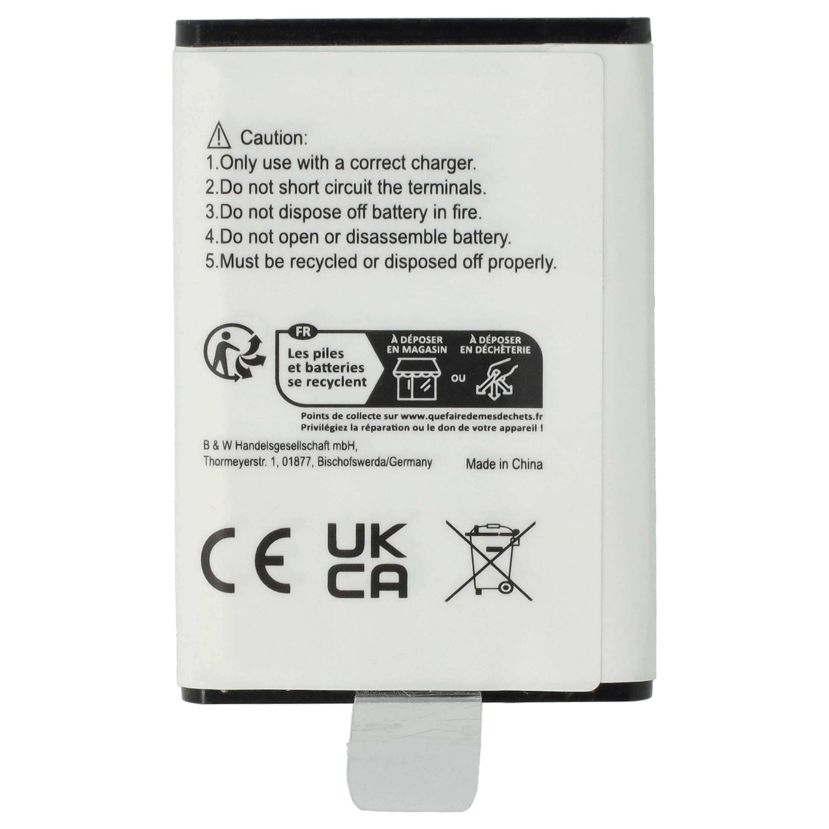 vhbw Akku kompatibel mit Intek KT-950EE Funkgerät, Walkie Talkie (1500mAh, 3,7V, Li-Ion)