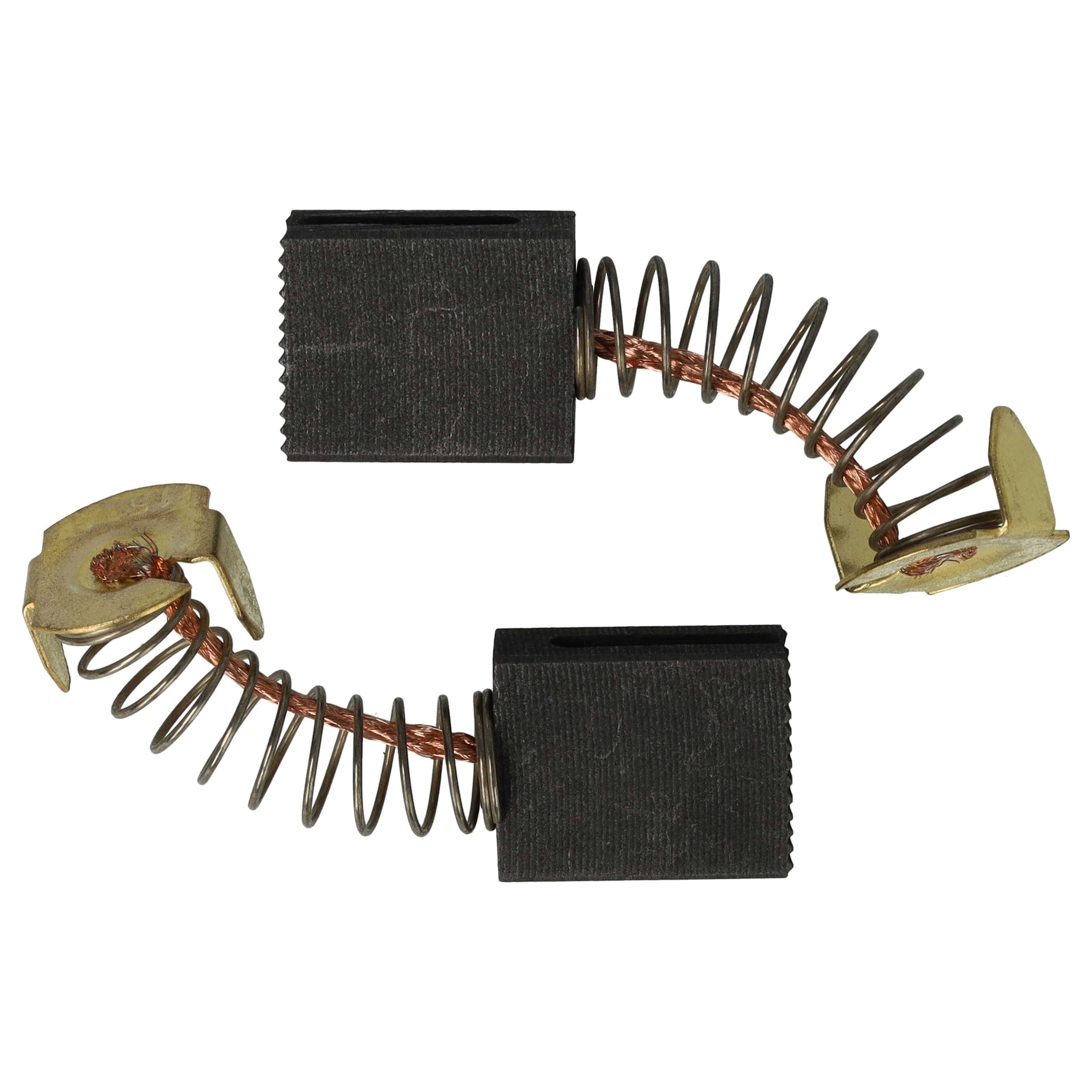 vhbw 2x Kohlebürste 17 x 13,5 x 6,2 mm kompatibel mit Güde GRK 250/500, 250/300, 210/300 Kappsäge + Feder