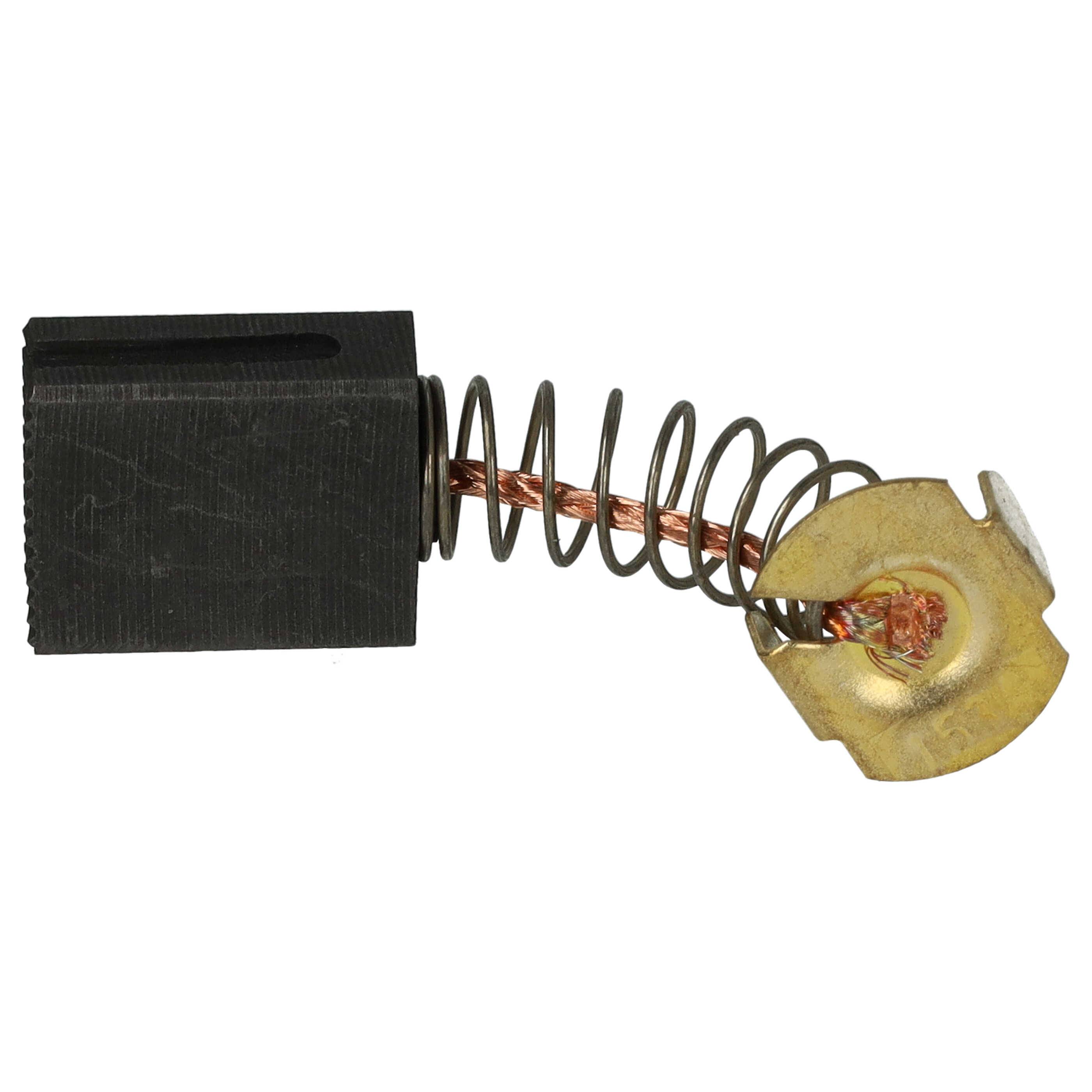vhbw 2x Kohlebürste 17 x 13,5 x 6,2 mm kompatibel mit Güde GRK 250/500, 250/300, 210/300 Kappsäge + Feder