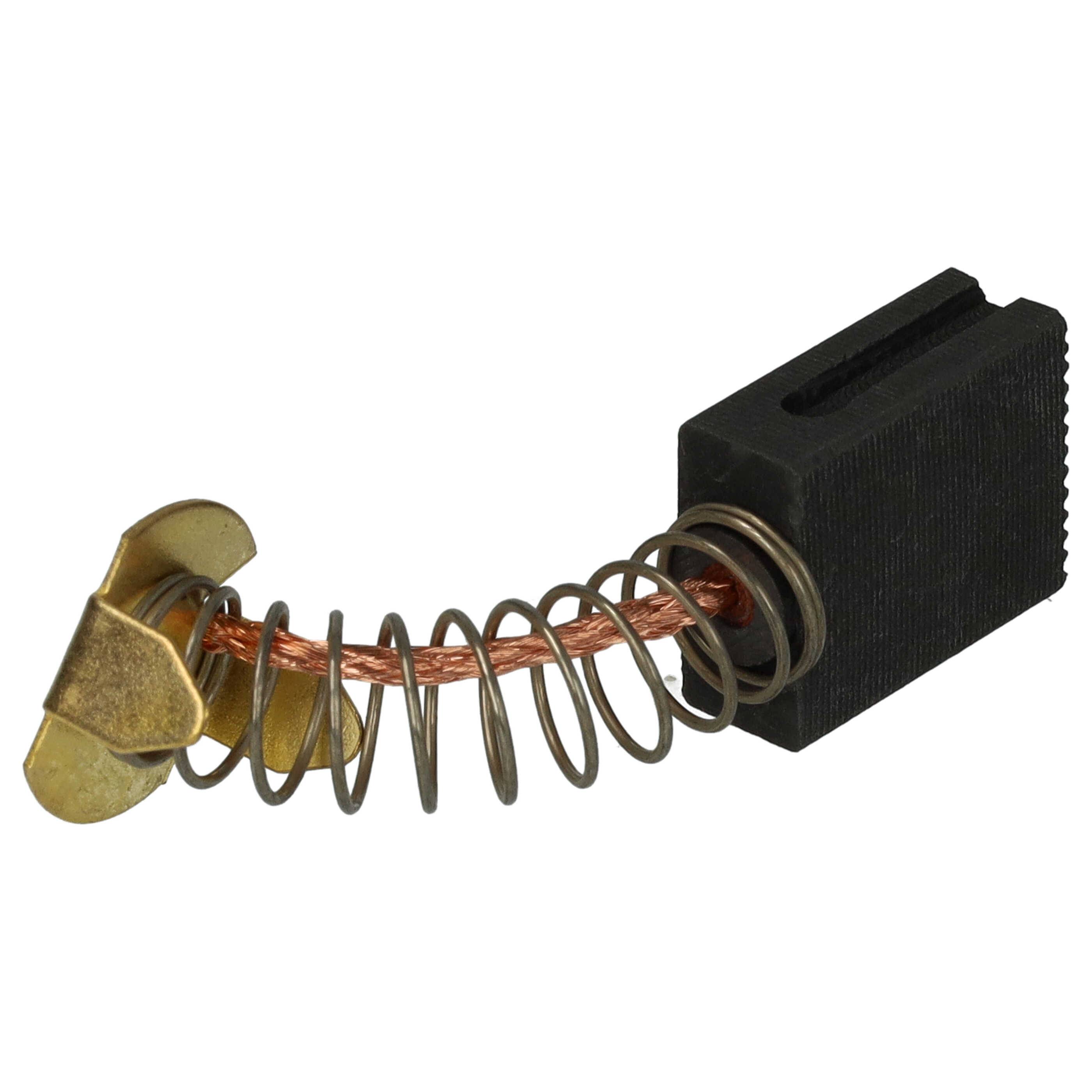 vhbw 2x Kohlebürste 17 x 13,5 x 6,2 mm kompatibel mit Güde GRK 250/500, 250/300, 210/300 Kappsäge + Feder