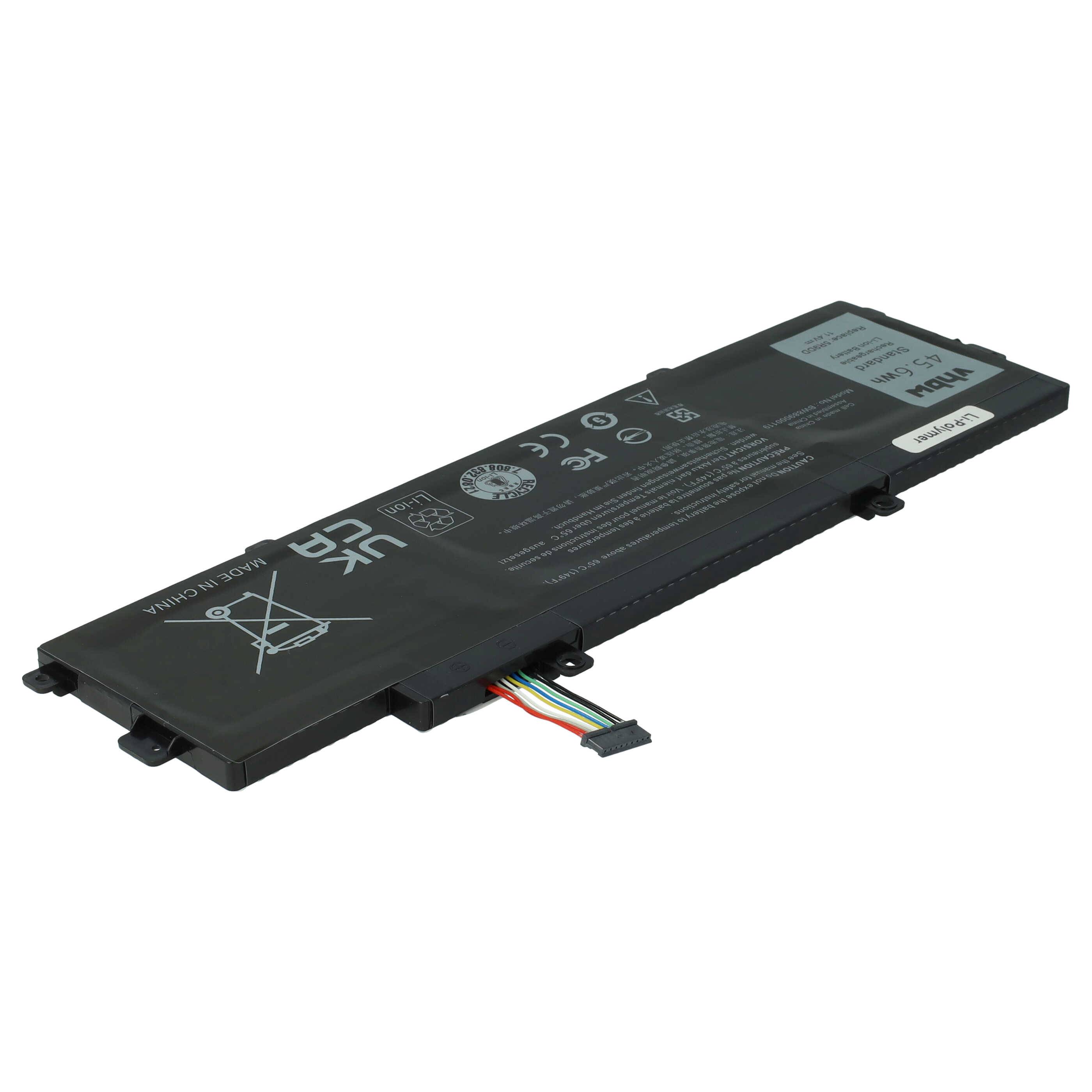 vhbw Akku kompatibel mit Dell Chromebook 11 (3120) 2015, 11 P22T, 11-3120, 3120, 11 Notebook (4000mAh, 11,4V, Li-Polymer)