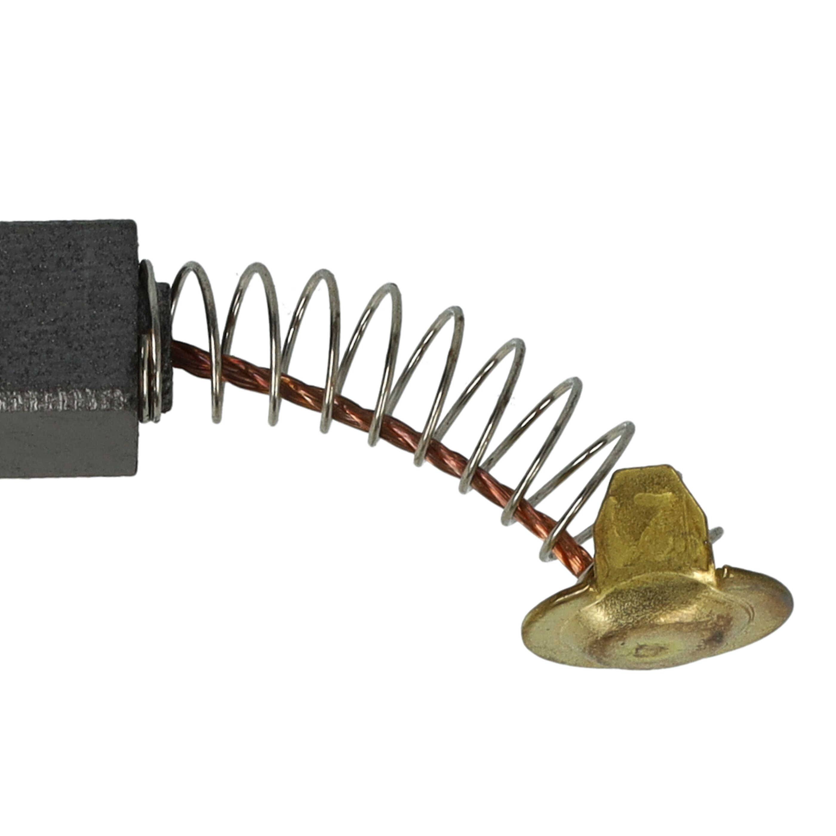 vhbw 2x Kohlebürste 17 x 6,5 x 6,5 mm kompatibel mit Hitachi Hikoki SO -110, SOD -100, SO -110 A Elektrowerkzeug, Bohrhammer + Feder