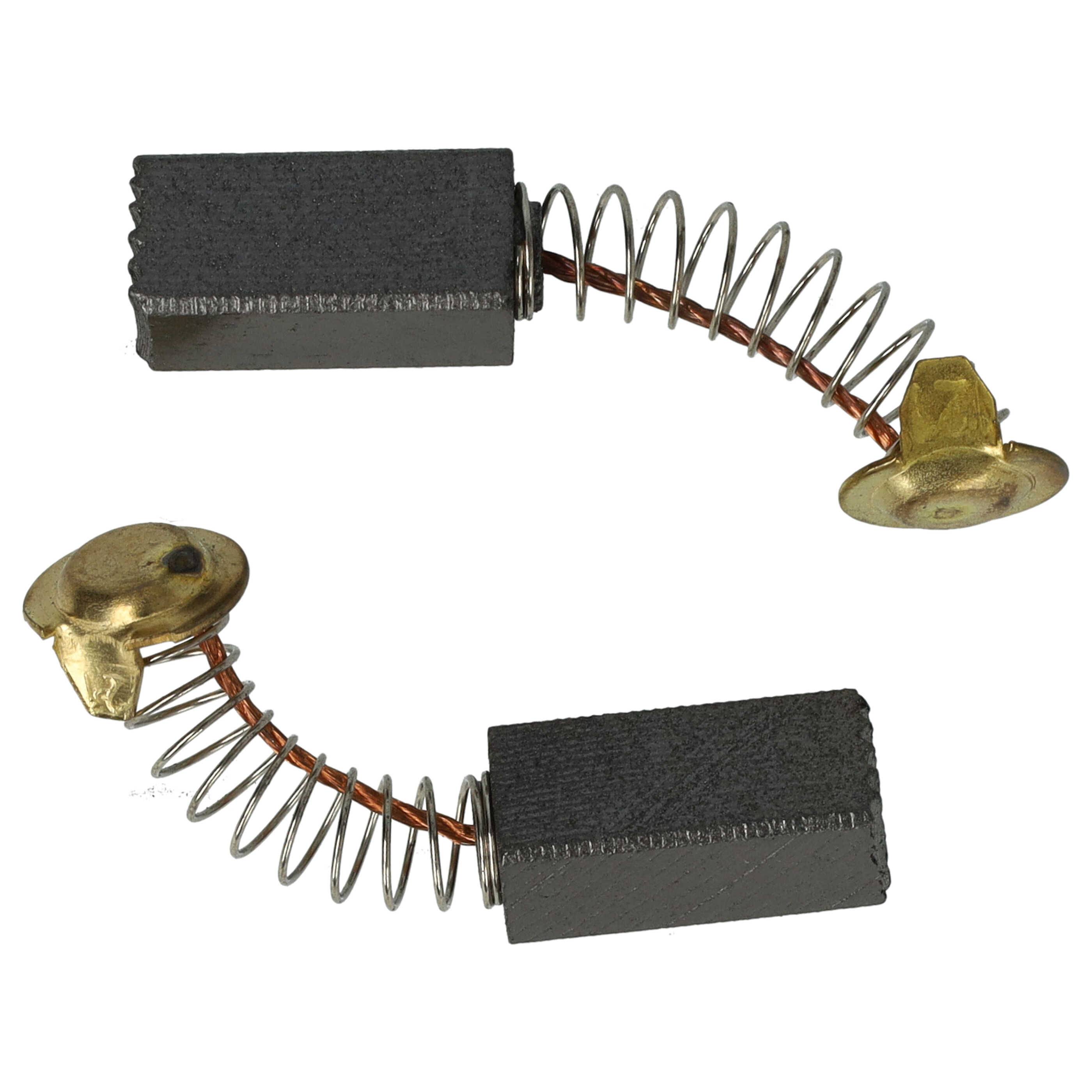 vhbw 2x Kohlebürste 17 x 6,5 x 6,5 mm kompatibel mit Hitachi Hikoki SO -110, SOD -100, SO -110 A Elektrowerkzeug, Bohrhammer + Feder