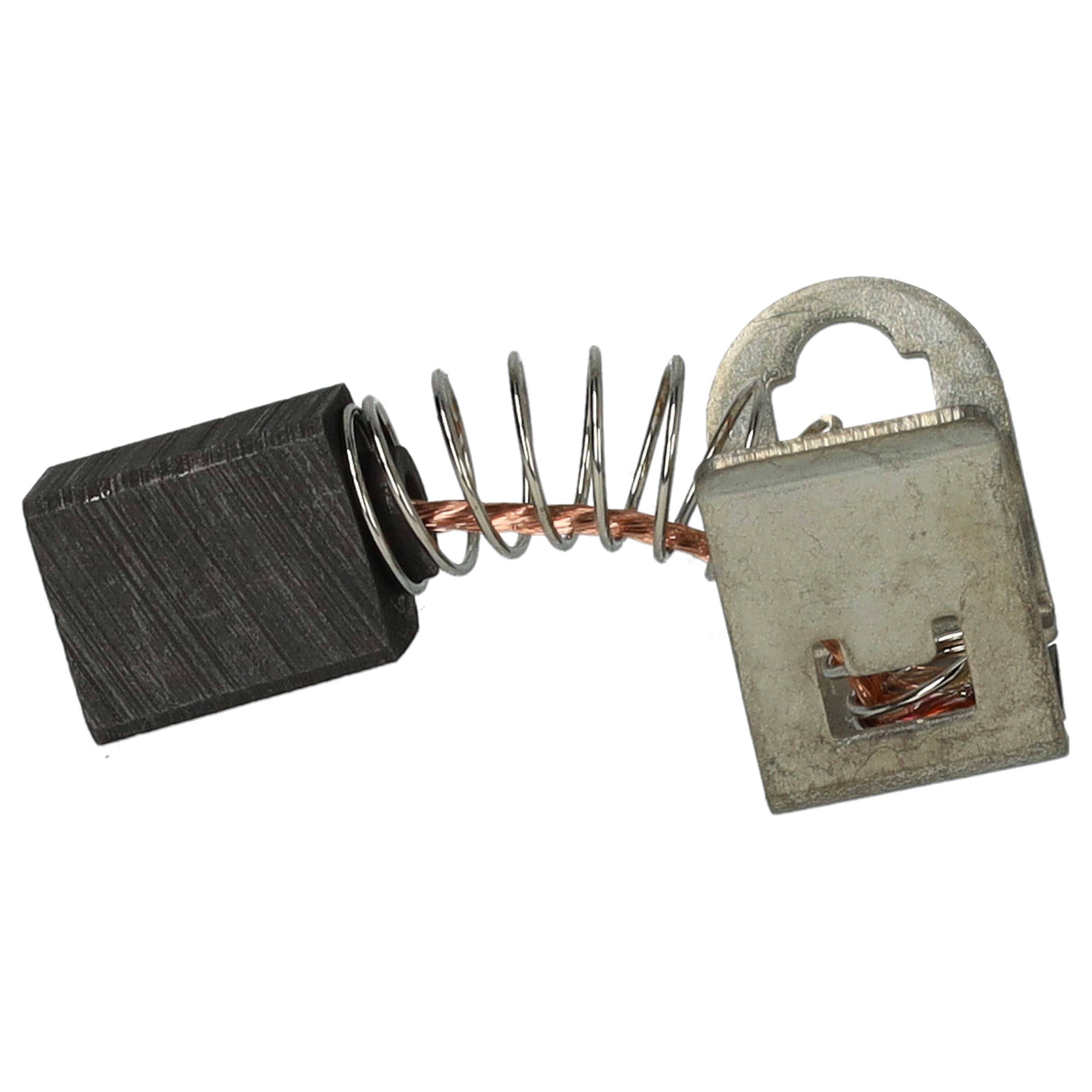 vhbw 2x Kohlebürste 9 x 7,5 x 6 mm kompatibel mit Bosch GSB 24 VE-2 (Nr. 0 601 913 220) Bohrmaschine, Schlagbohrer + Feder