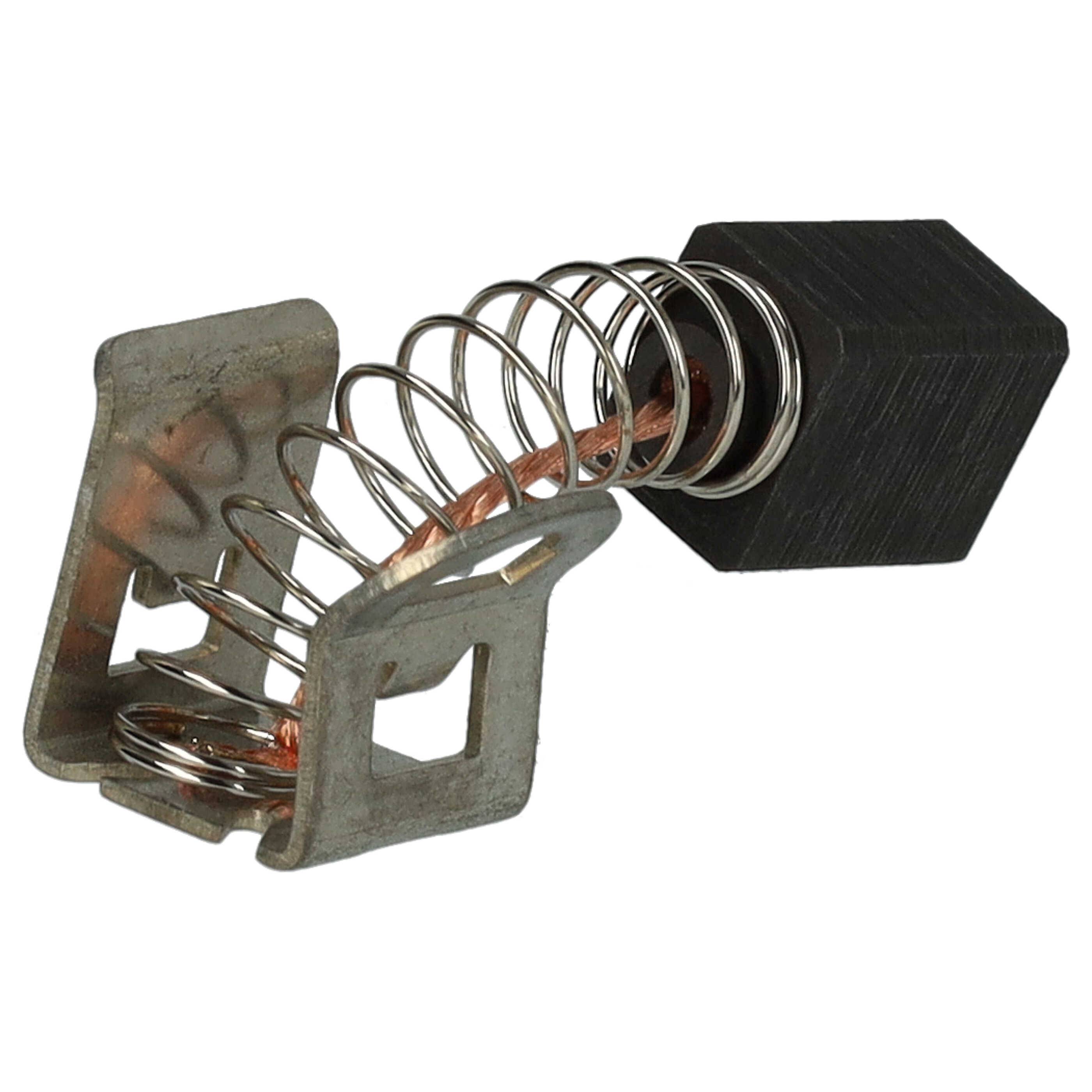 vhbw 2x Kohlebürste 9 x 7,5 x 6 mm kompatibel mit Bosch GSB 24 VE-2 (Nr. 0 601 913 220) Bohrmaschine, Schlagbohrer + Feder
