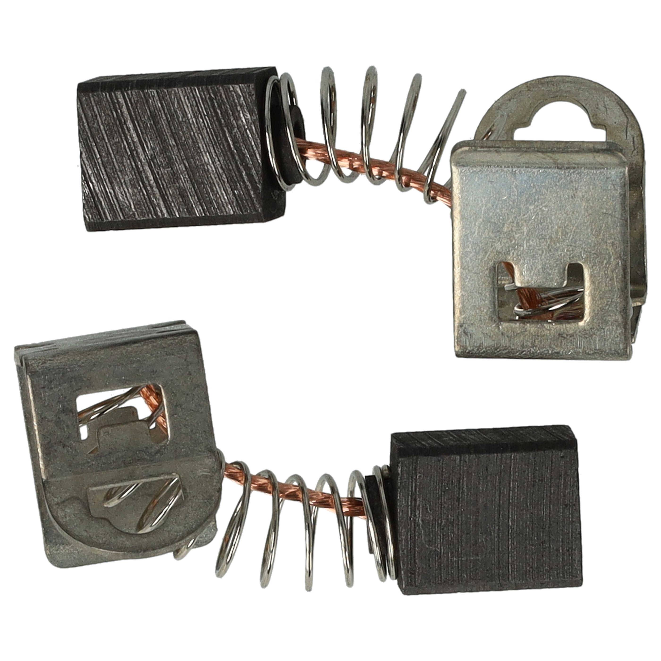 vhbw 2x Kohlebürste 9 x 7,5 x 6 mm kompatibel mit Bosch GSB 14,4 VE-2 LI (Nr. 3 601 H59 T00) Bohrmaschine, Schlagbohrer + Feder