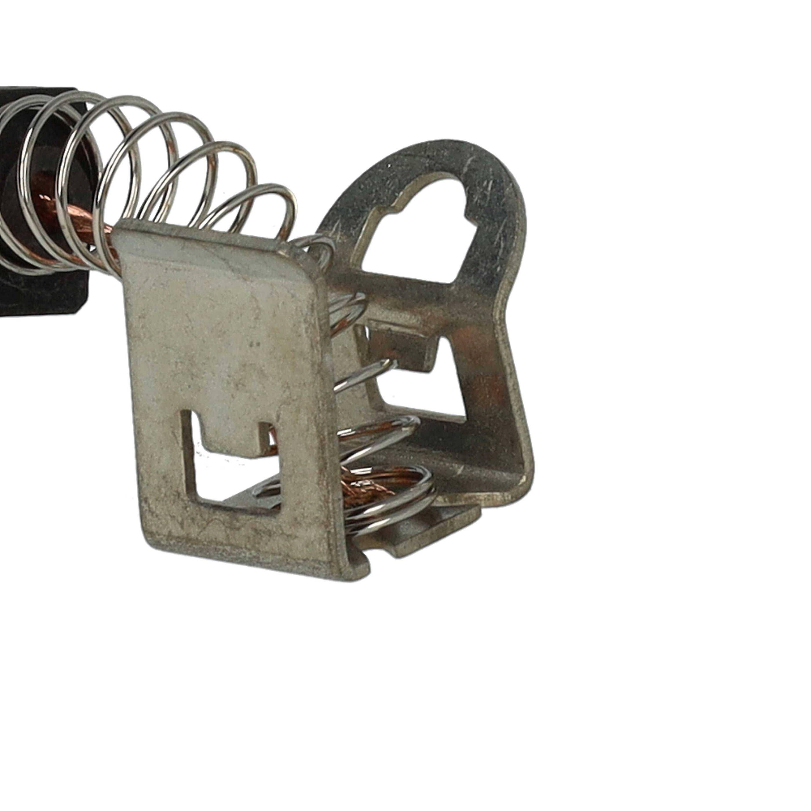 vhbw 2x Kohlebürste 9 x 7,5 x 6 mm kompatibel mit Bosch GSB 24 VE-2 (Nr. 0 601 913 220) Bohrmaschine, Schlagbohrer + Feder