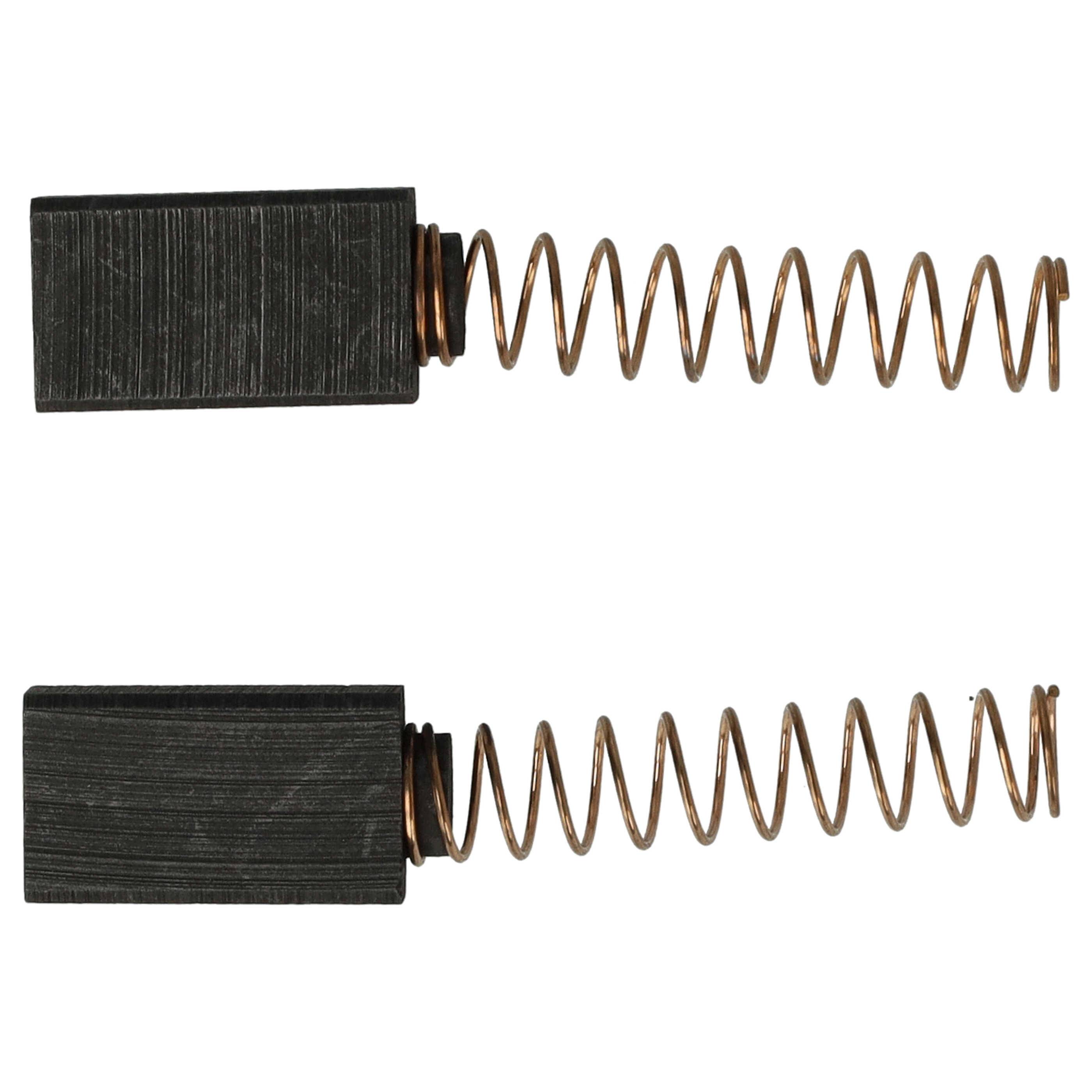 vhbw 2x Kohlebürste 14 x 8 x 5 mm für Elektrowerkzeug + Feder