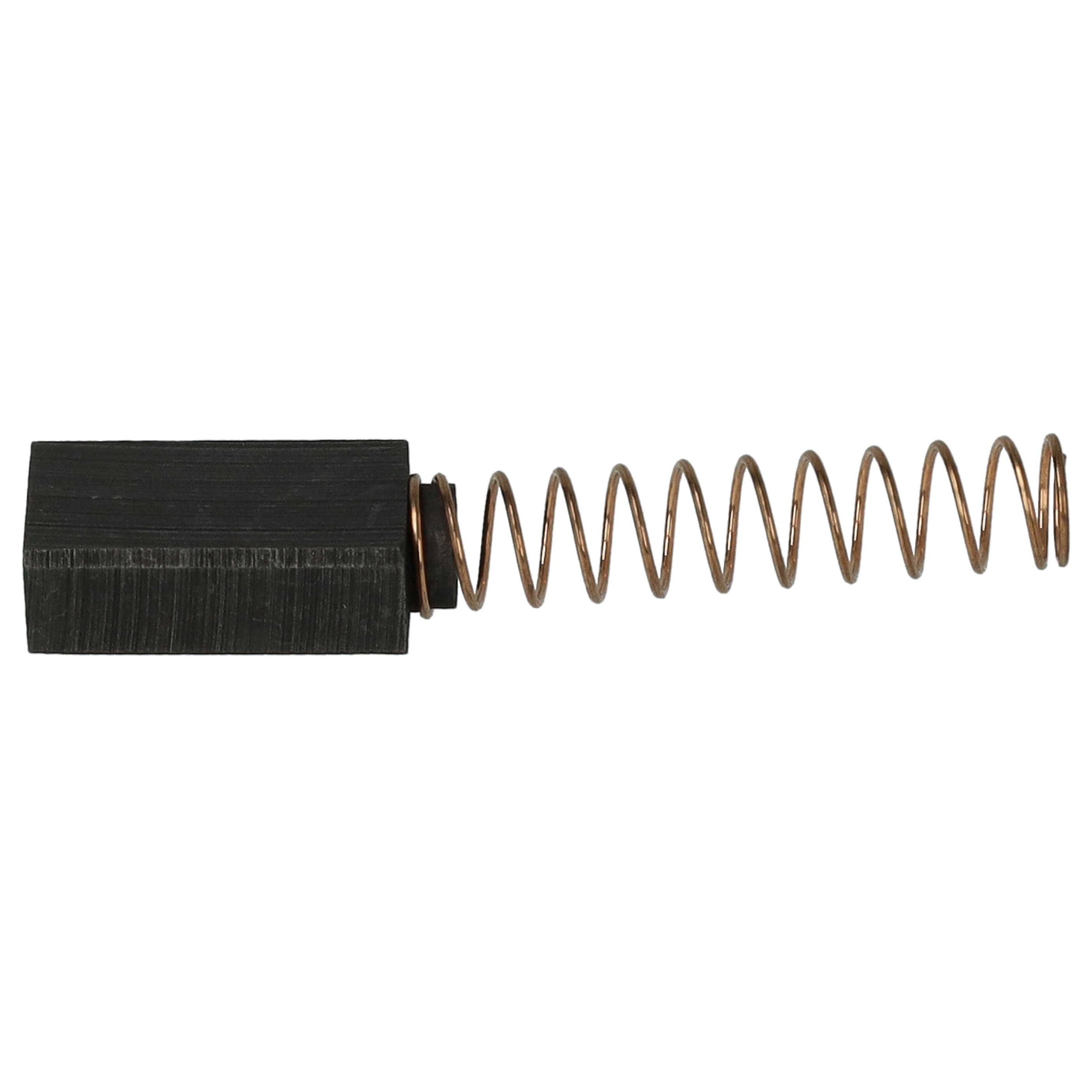 vhbw 2x Kohlebürste 14 x 8 x 5 mm für Elektrowerkzeug + Feder