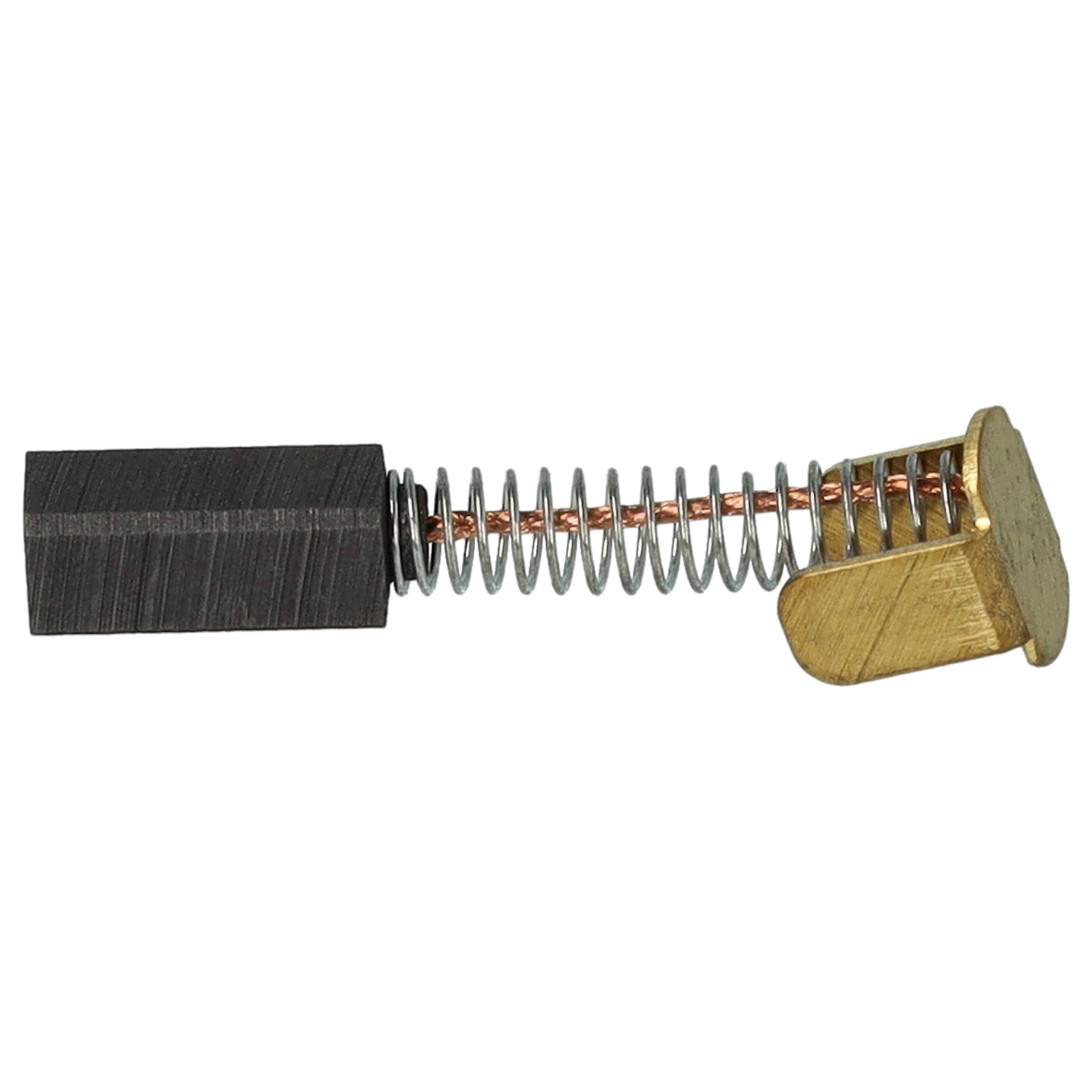 vhbw 2x Kohlebürste 10 x 4,3 x 4 mm kompatibel mit Hitachi Hikoki Elektrowerkzeug + Feder
