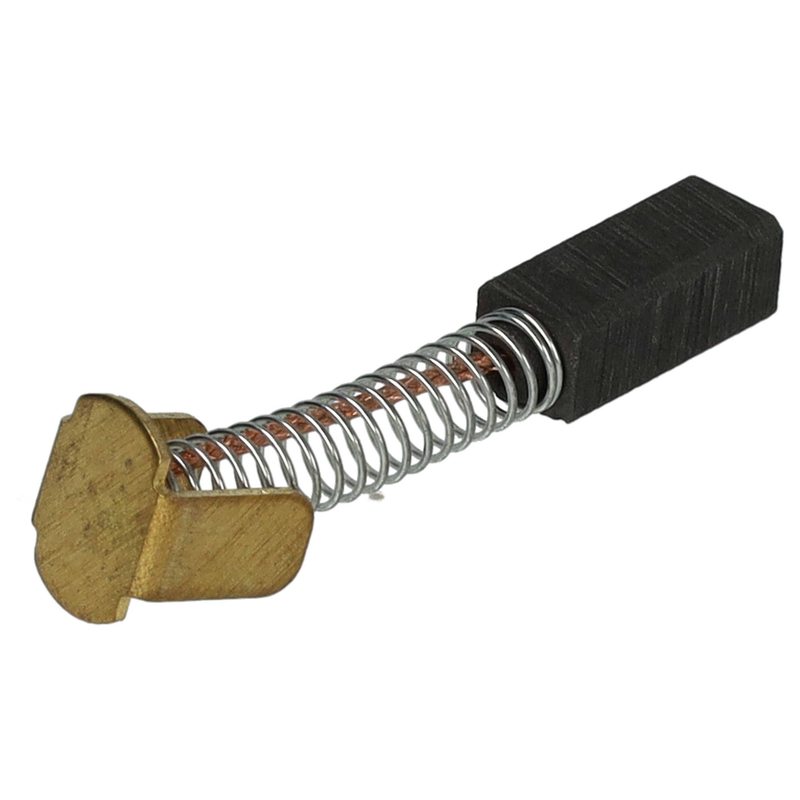 vhbw 2x Kohlebürste 10 x 4,3 x 4 mm Ersatz für Hitachi Hikoki 999045, 999-045 für Elektrowerkzeug + Feder