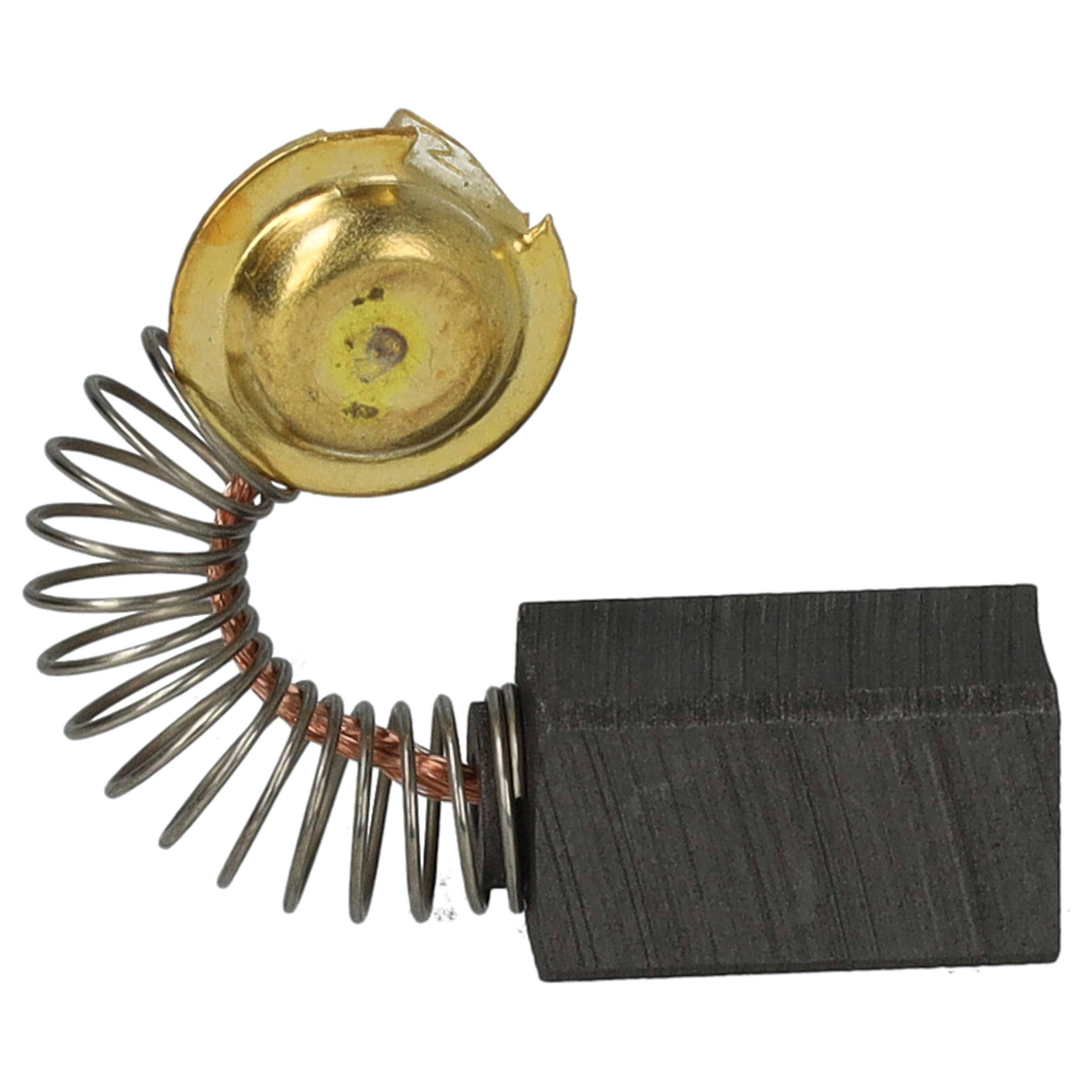 vhbw 2x Kohlebürste 12,6 x 7,4 x 6 mm kompatibel mit Hitachi Hikoki DV12, DH25PB, DH25P Elektrowerkzeug + Feder
