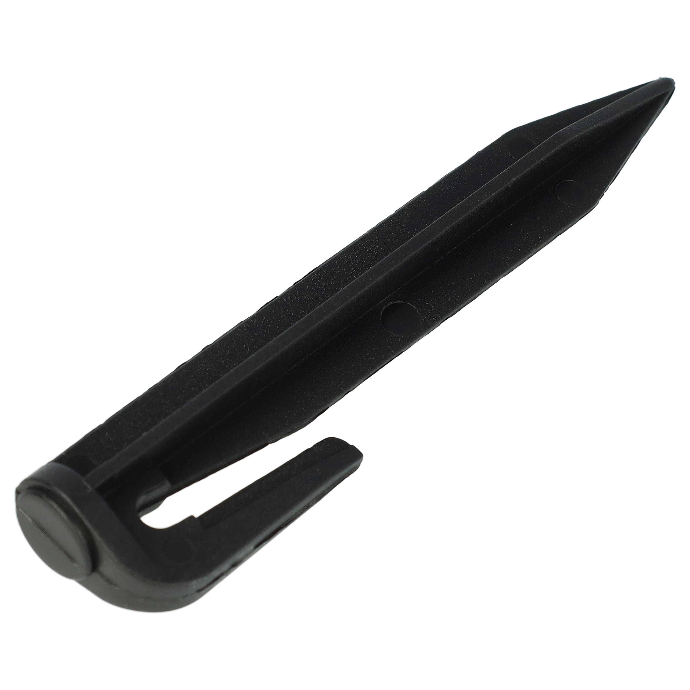vhbw 200x Erdnägel für Begrenzungskabel kompatibel mit Wiper Mähroboter - Erdanker-Set, Kunstoff Schwarz