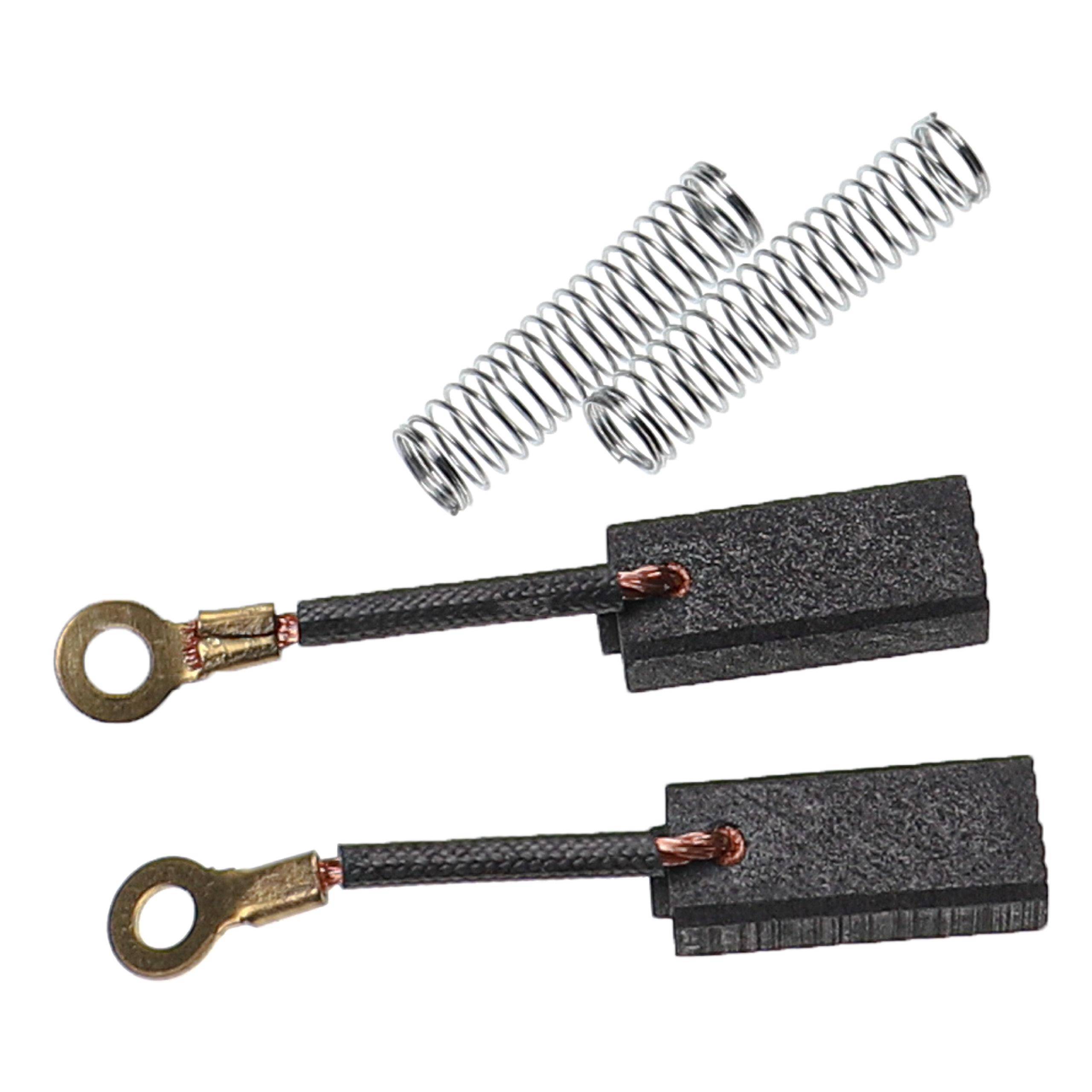 vhbw 2x Kohlebürste 6 x 8 x 20 mm kompatibel mit MZ TS 150, RT 125/3, ETS 250, ETZ 301, TS 125, ETS 125, ETS 150 Motorrad, Lichtmaschine + Feder