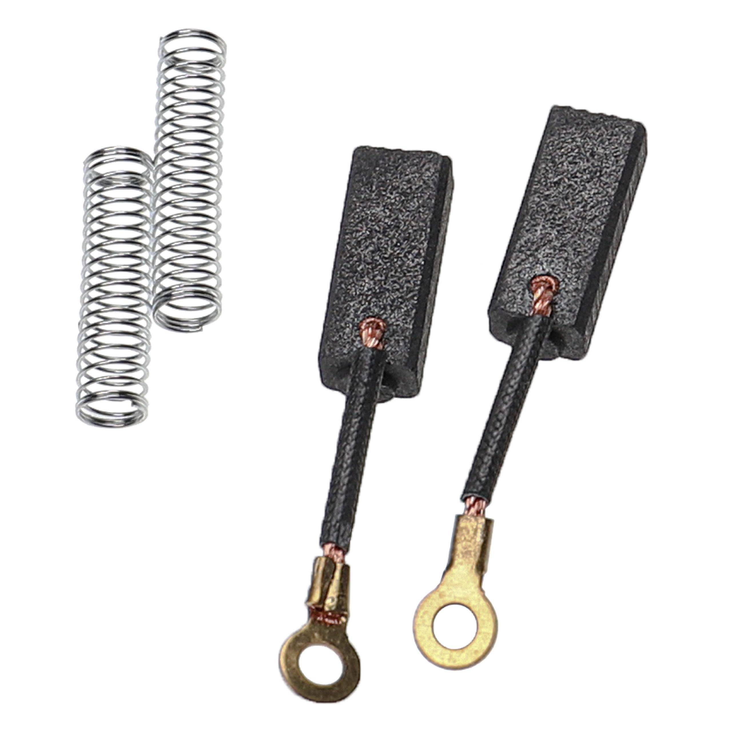 vhbw 2x Kohlebürste 6 x 8 x 20 mm kompatibel mit MZ TS 150, RT 125/3, ETS 250, ETZ 301, TS 125, ETS 125, ETS 150 Motorrad, Lichtmaschine + Feder