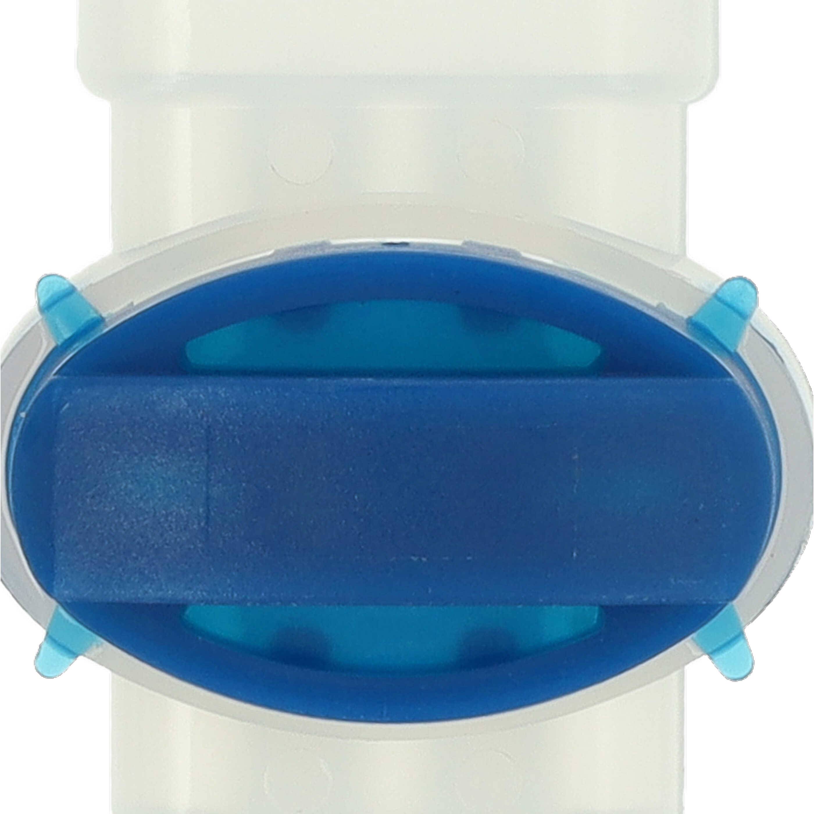 vhbw 20x Kabelverbinder für Begrenzungskabel kompatibel mit Bosch Indego 800, S+ Mähroboter - Kabelklemmen, Wasserdicht Blau, Transparent